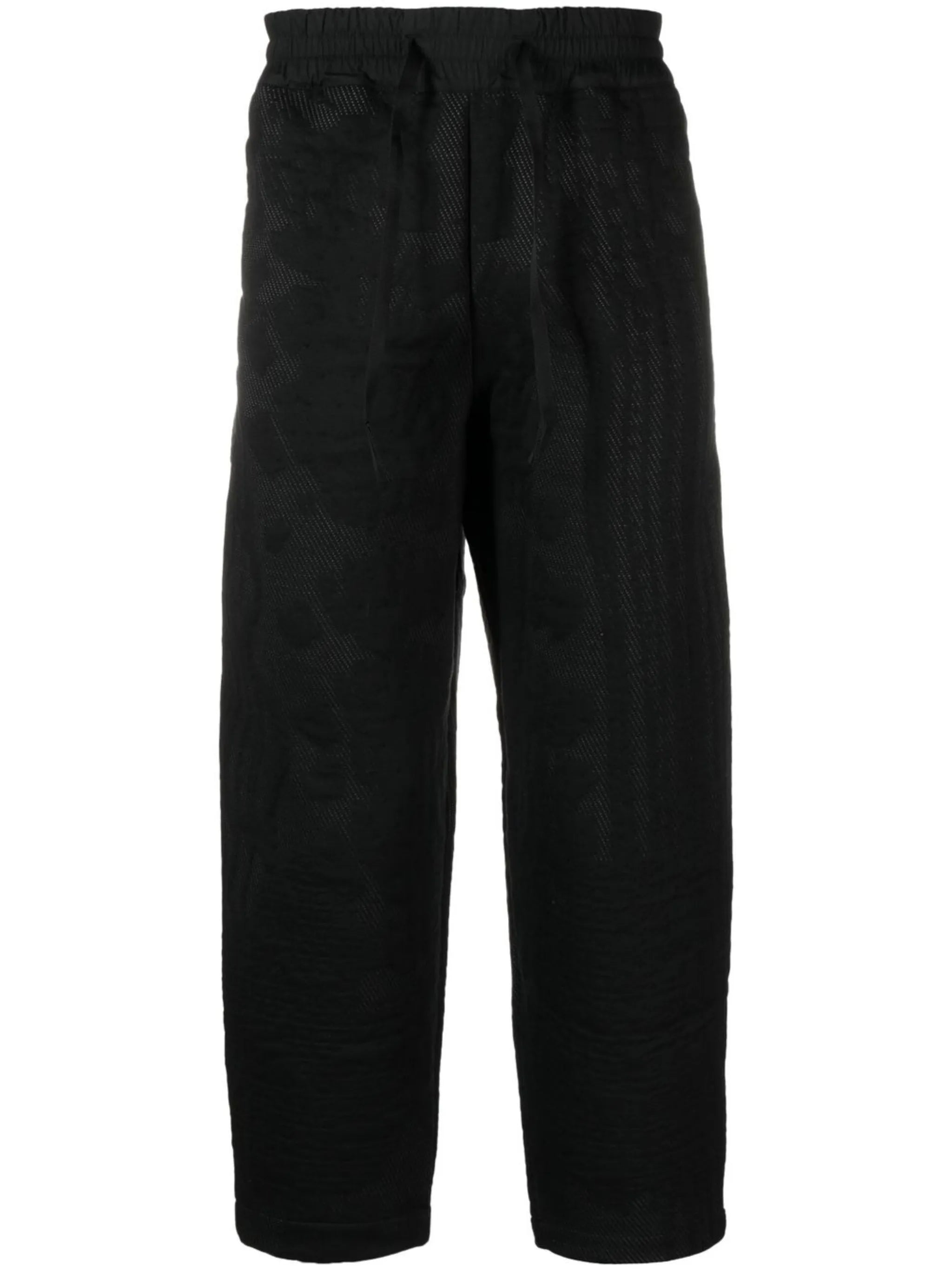 embroidered detail cropped trousers
