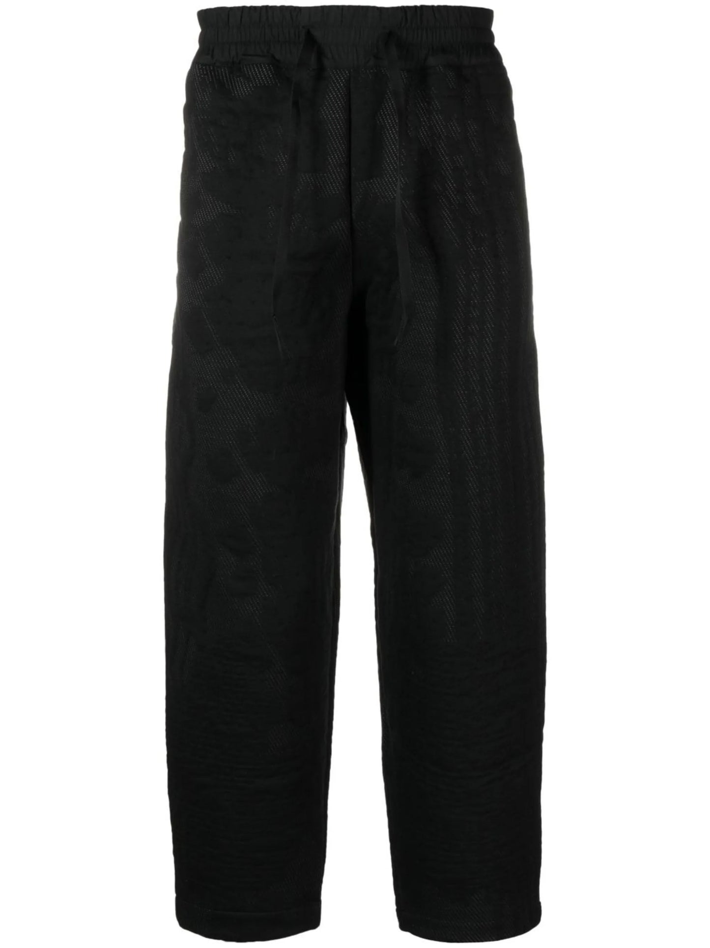 embroidered detail cropped trousers