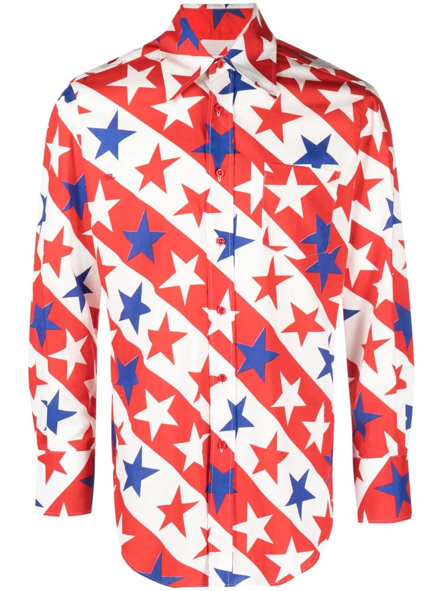 star-print long-sleeve shirt
