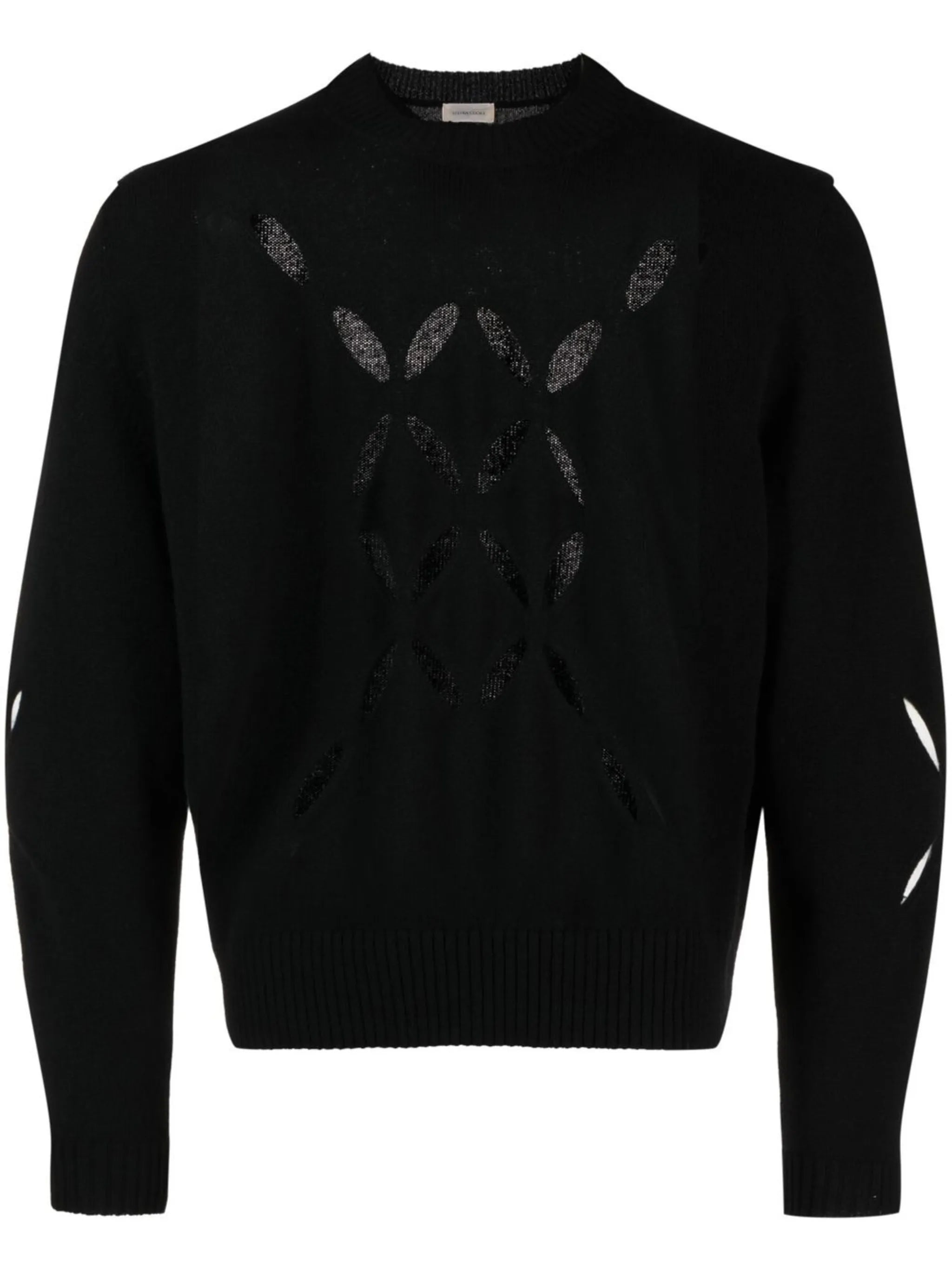slashed knit jumper