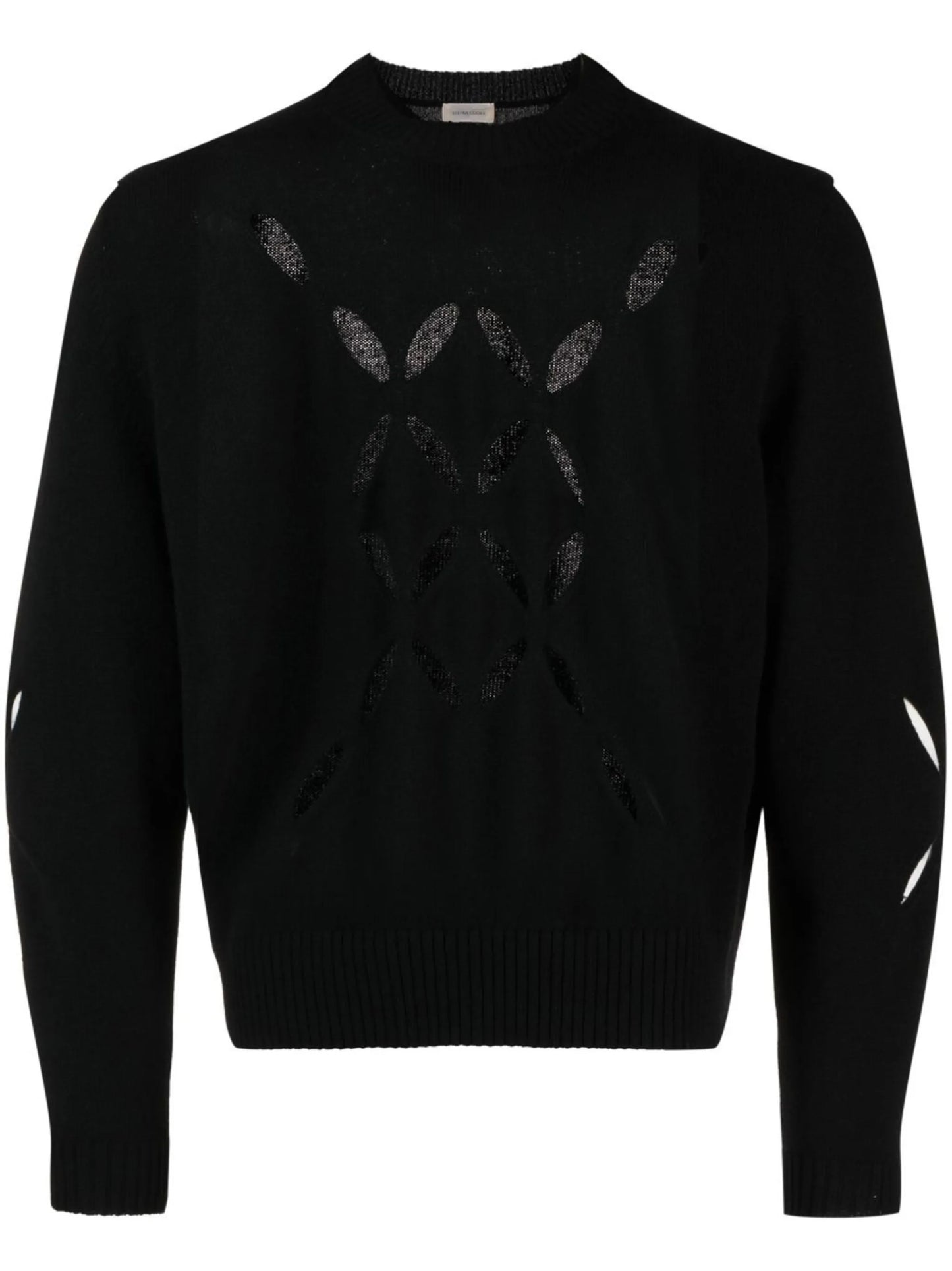 slashed knit jumper