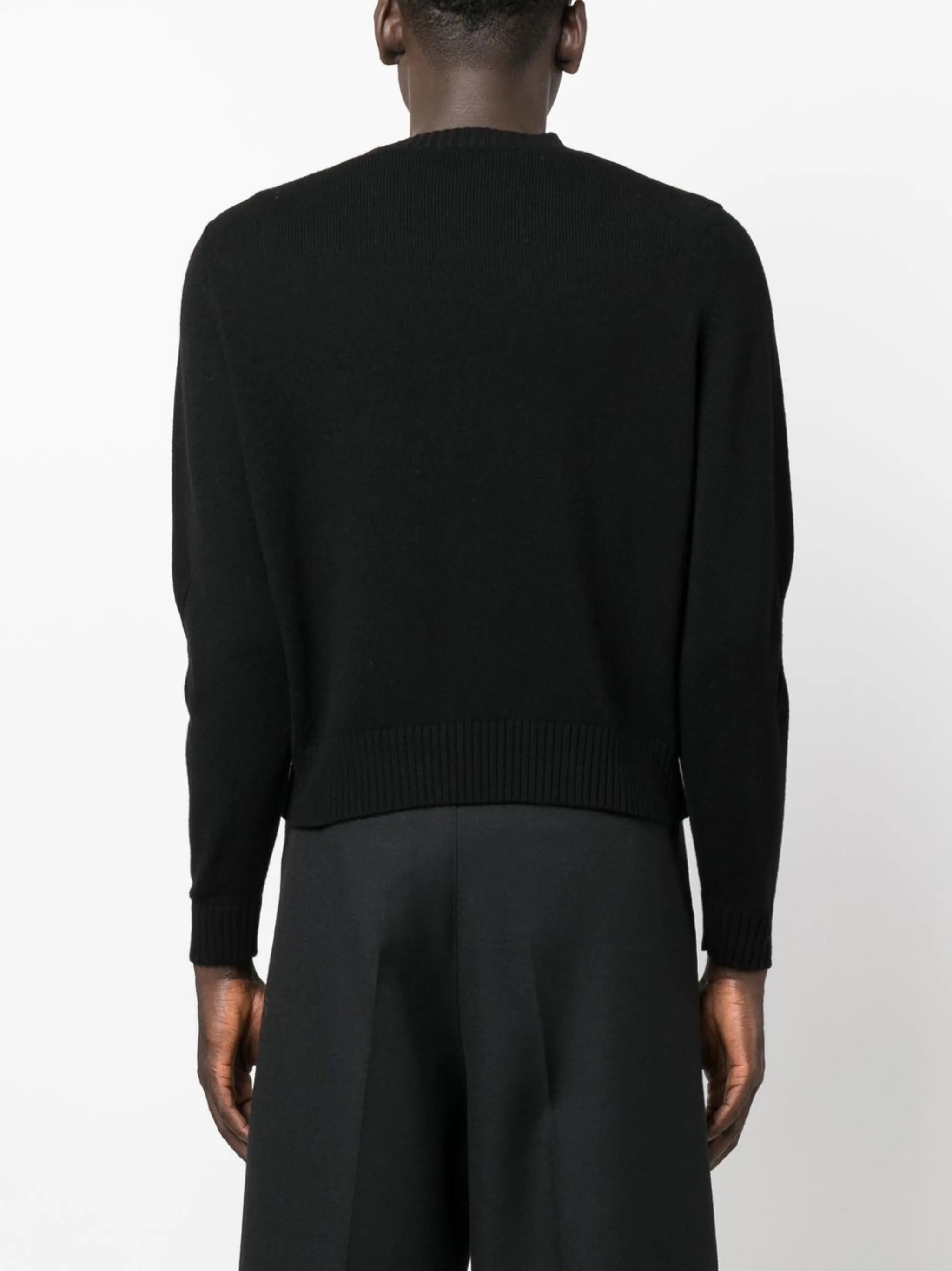 slashed knit jumper
