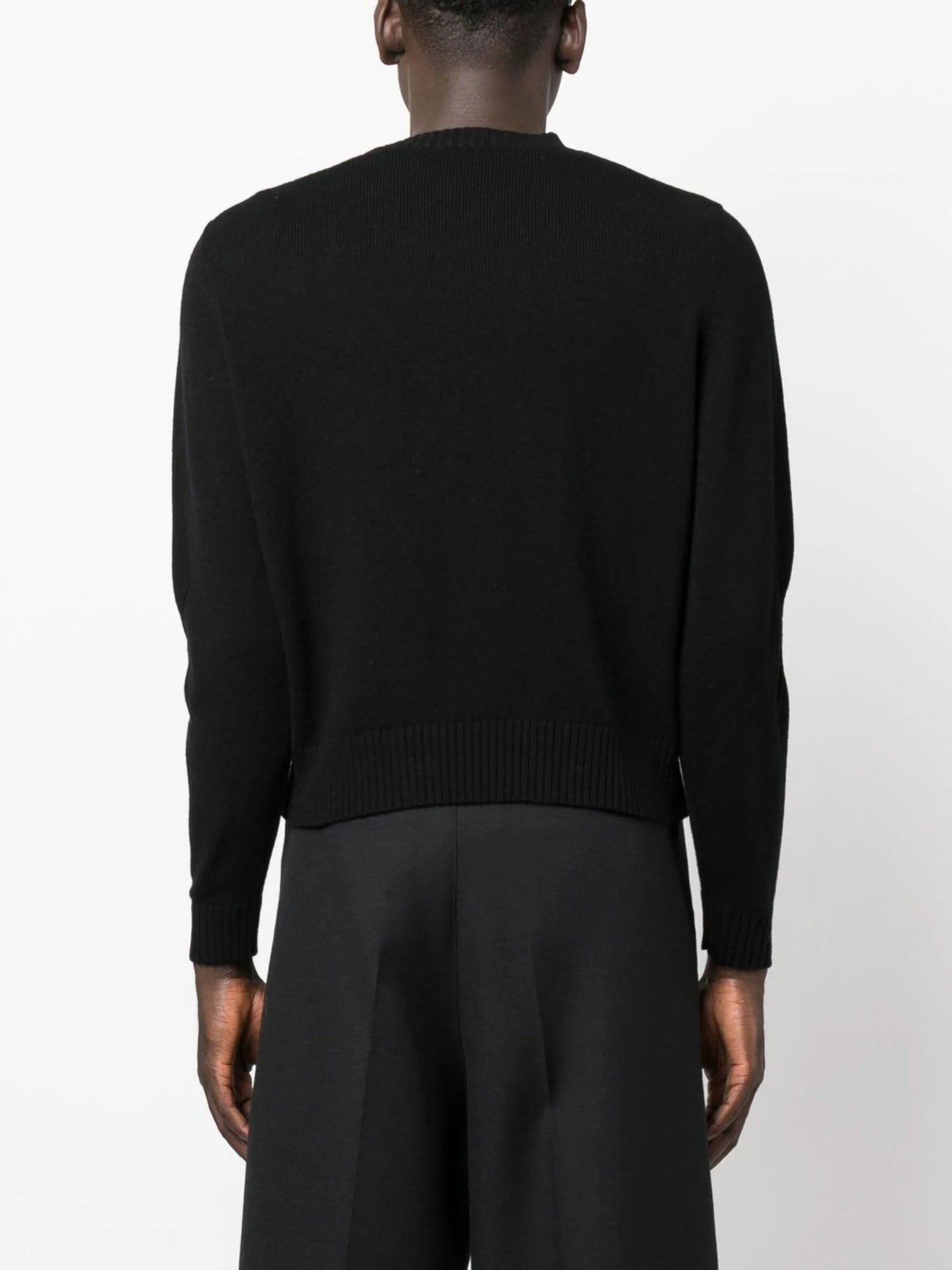 slashed knit jumper