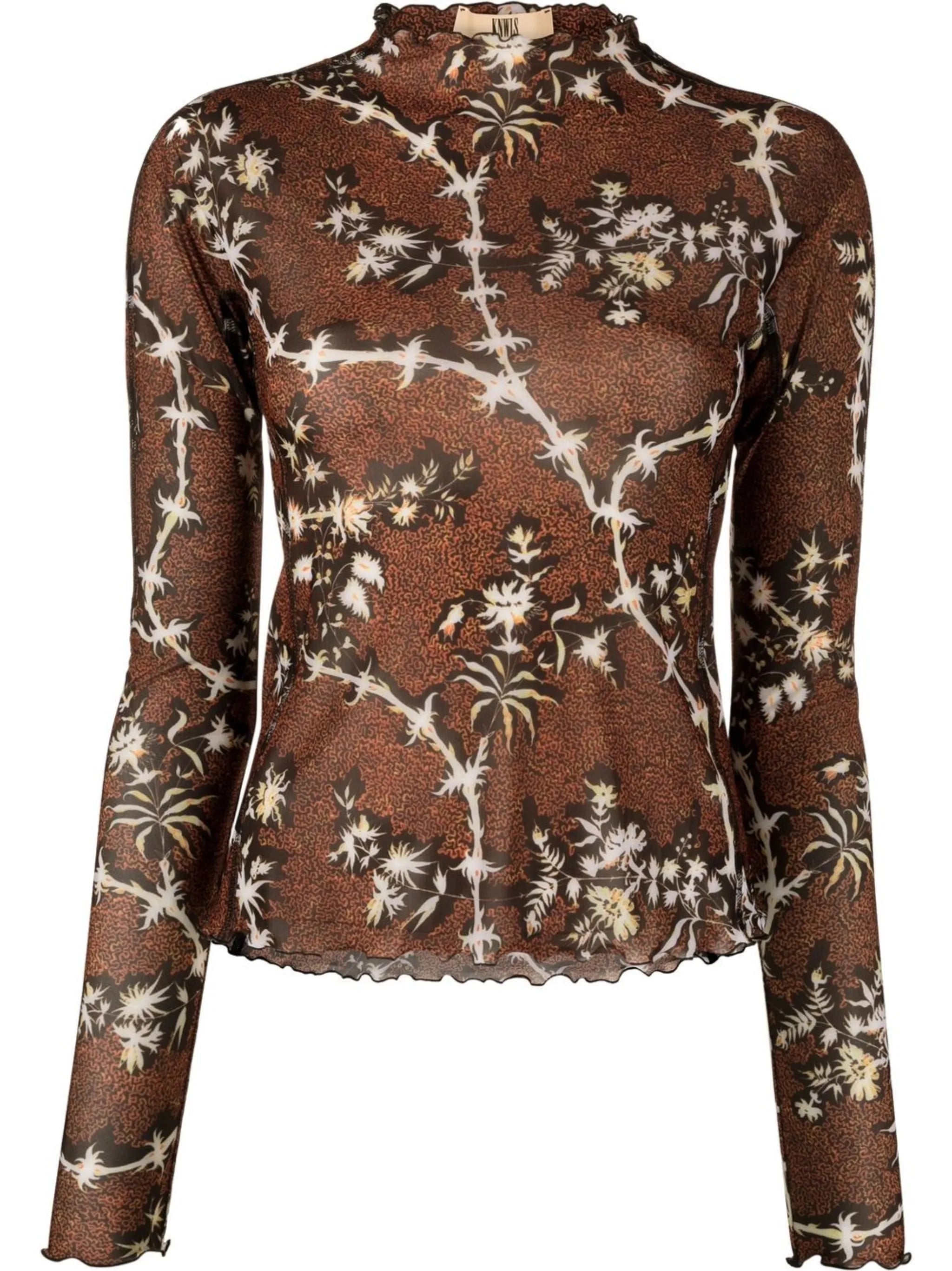 Halycon thorn-print top