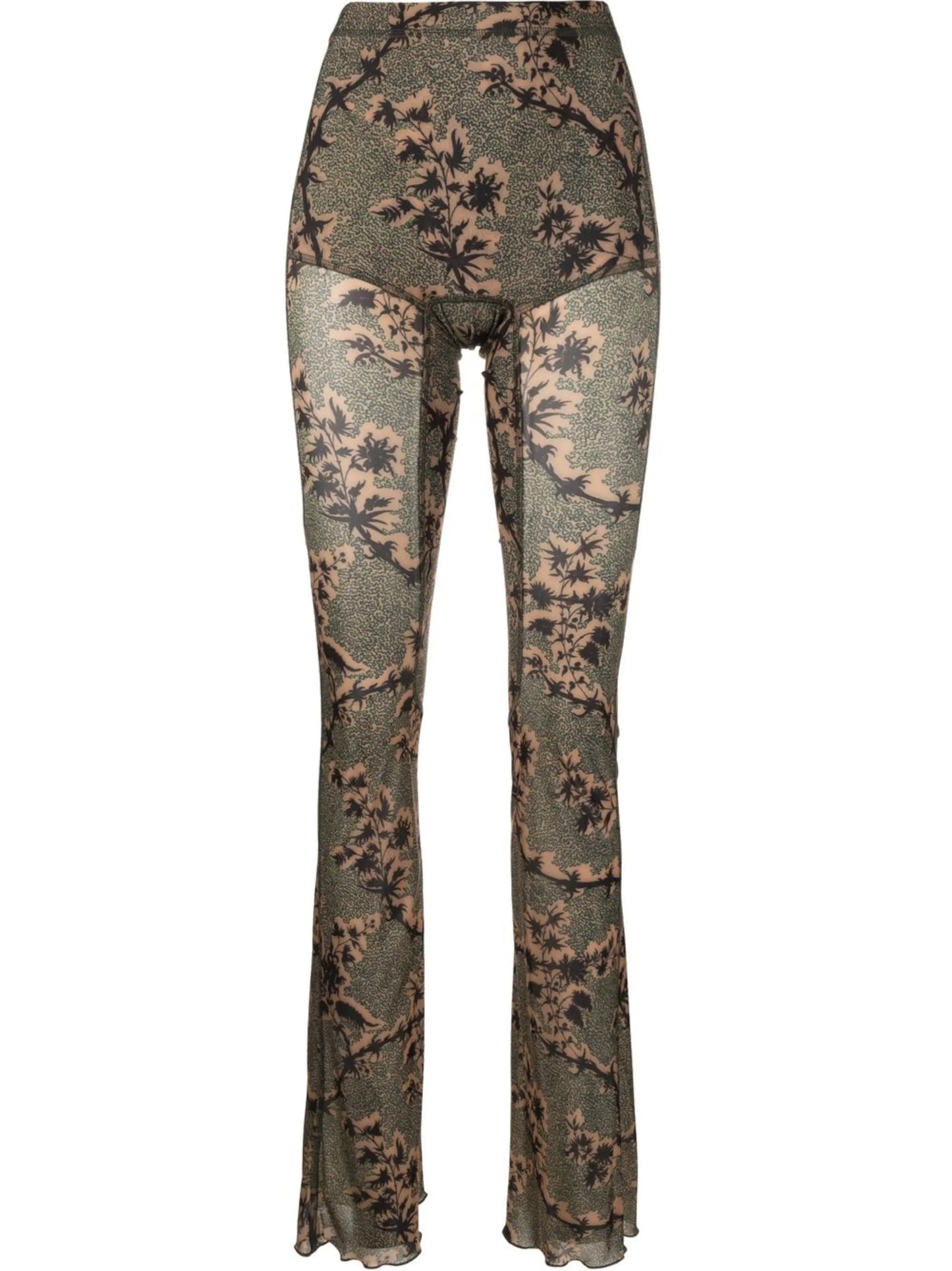 Halycon semi-sheer printed leggings