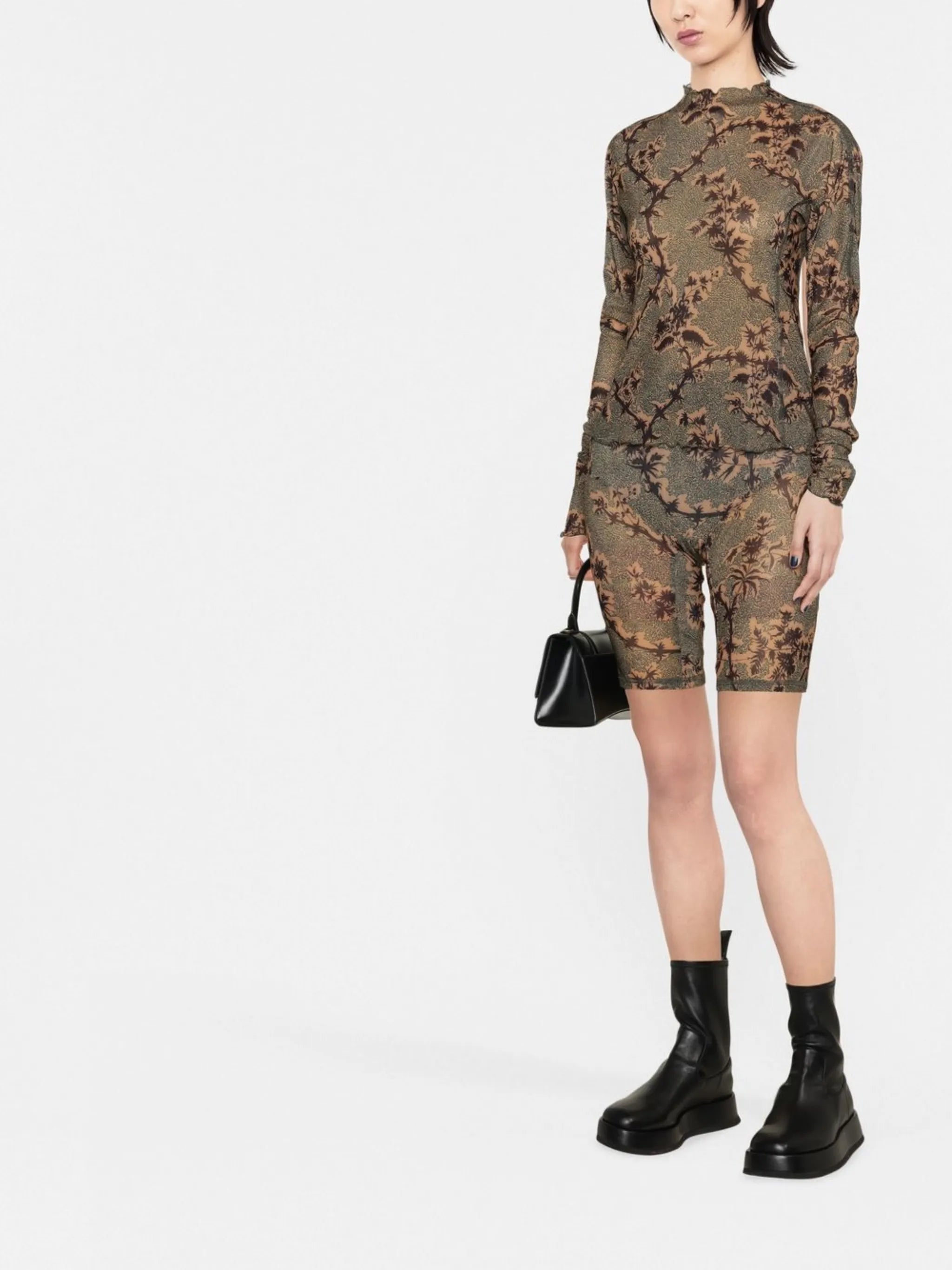 Lena biker-style shorts