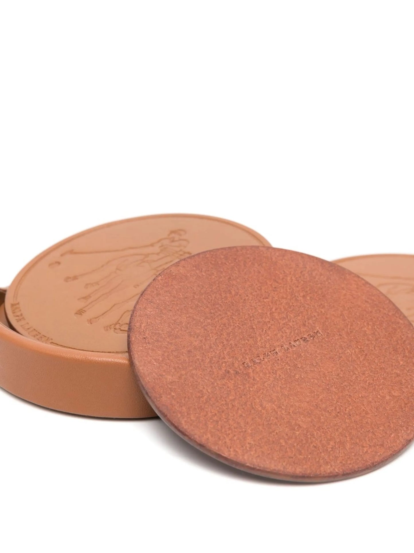 Garrett leather coasters