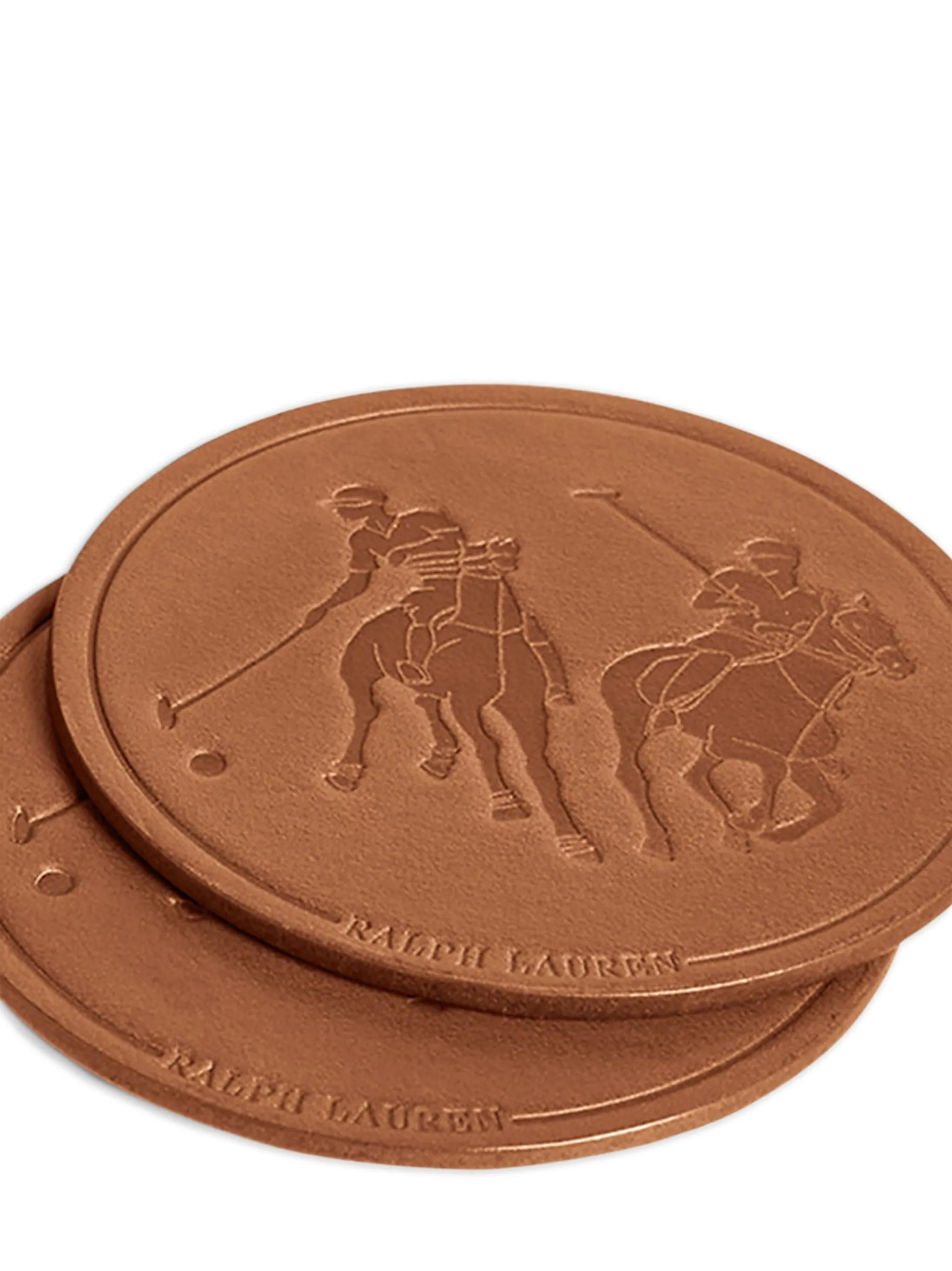 Garret leather coaster set
