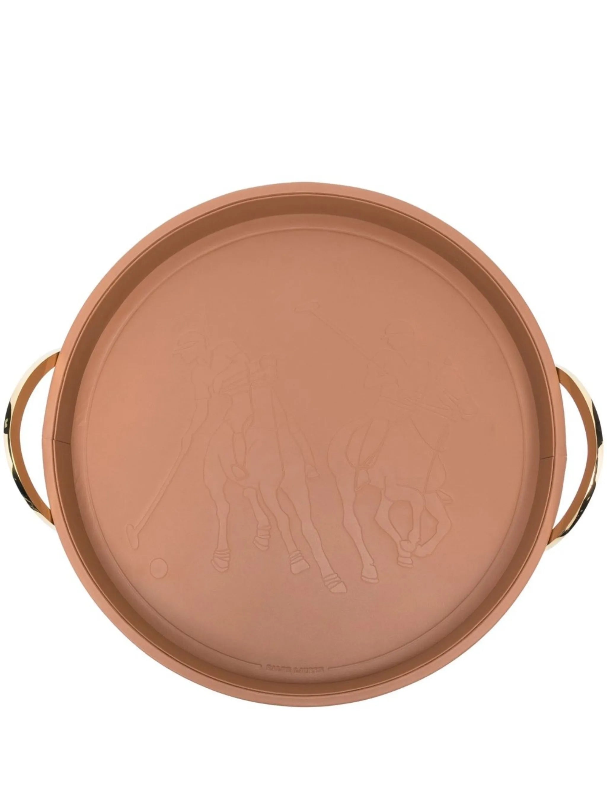 Garrett leather embossed-print tray (38 cm)