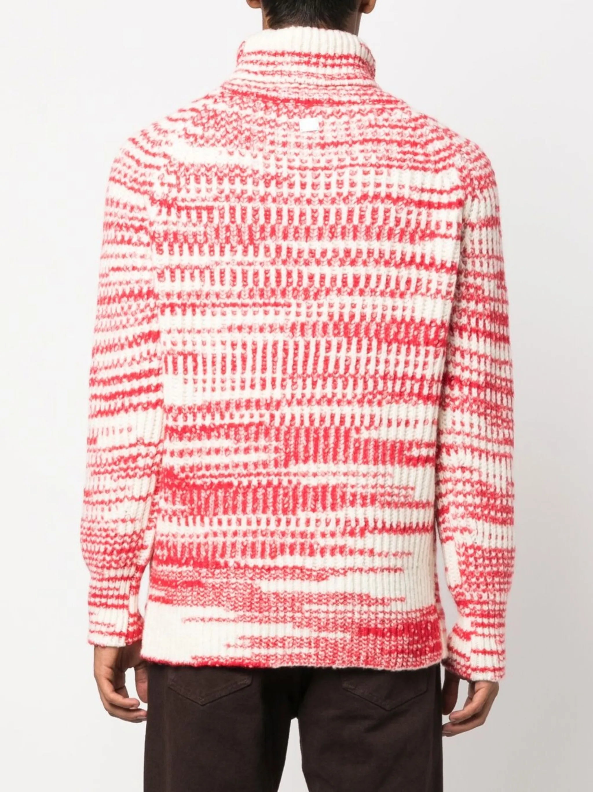 striped roll neck jumper