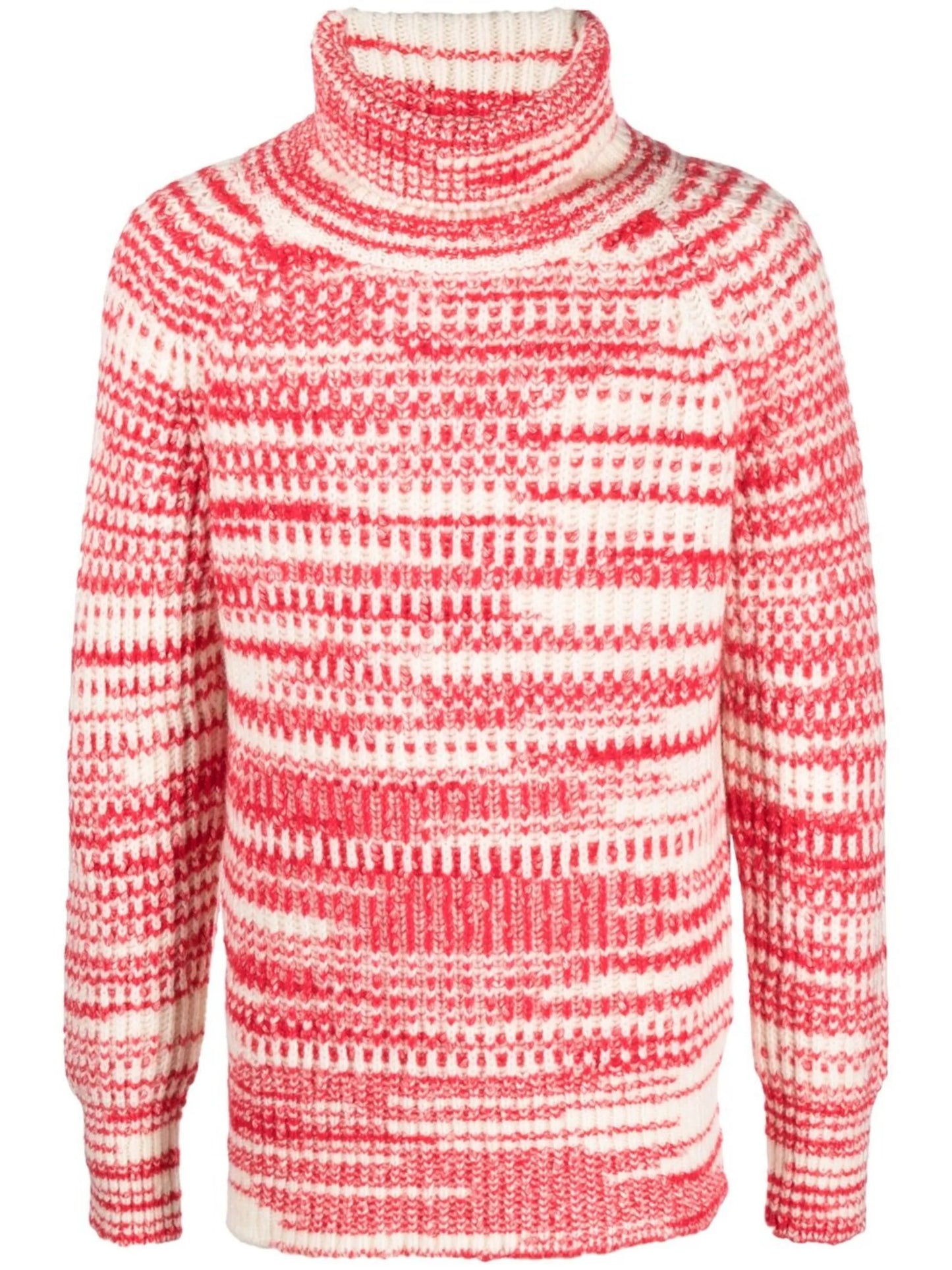 striped roll neck jumper