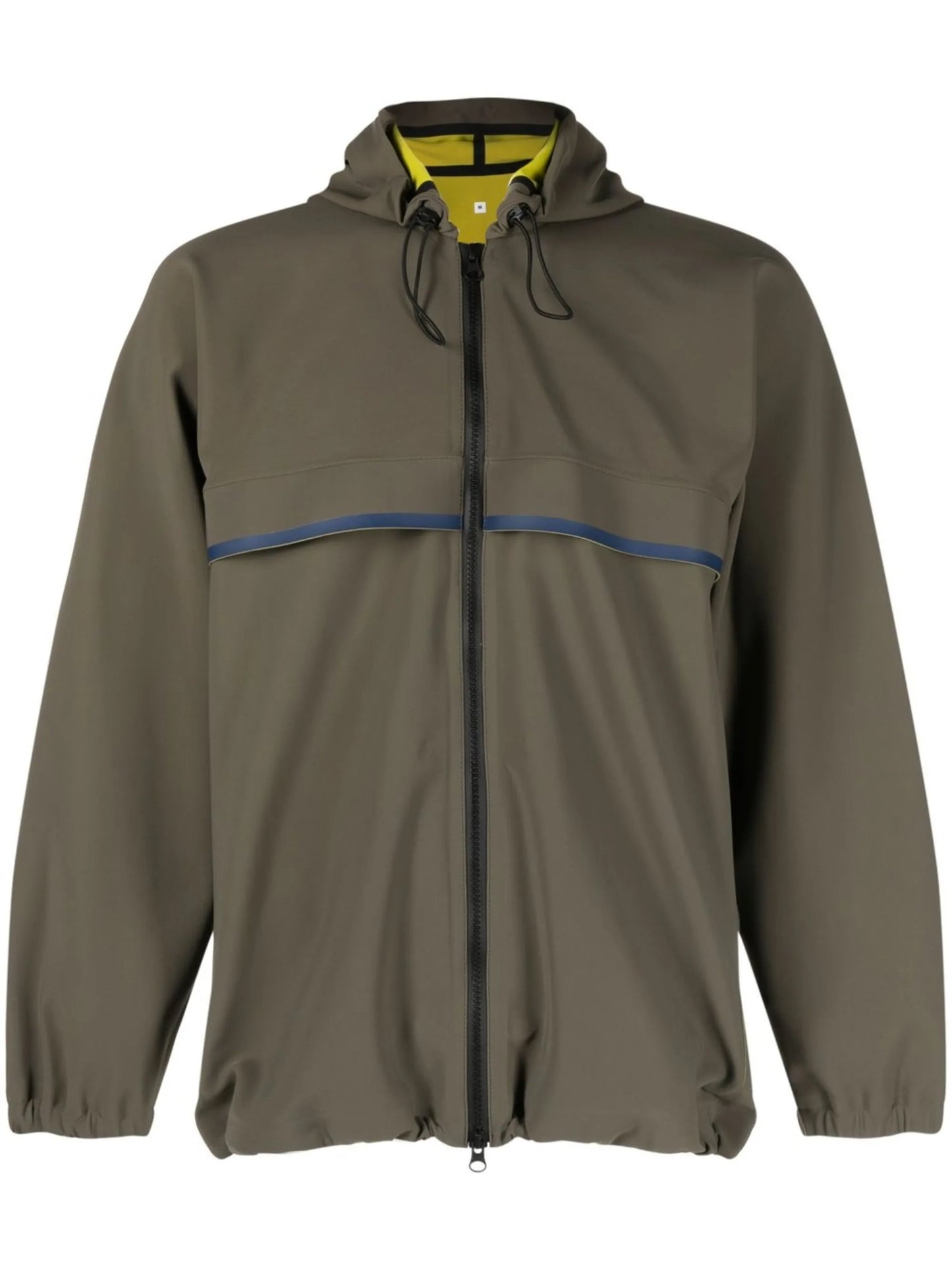 storm-flap detail hooded windbreaker