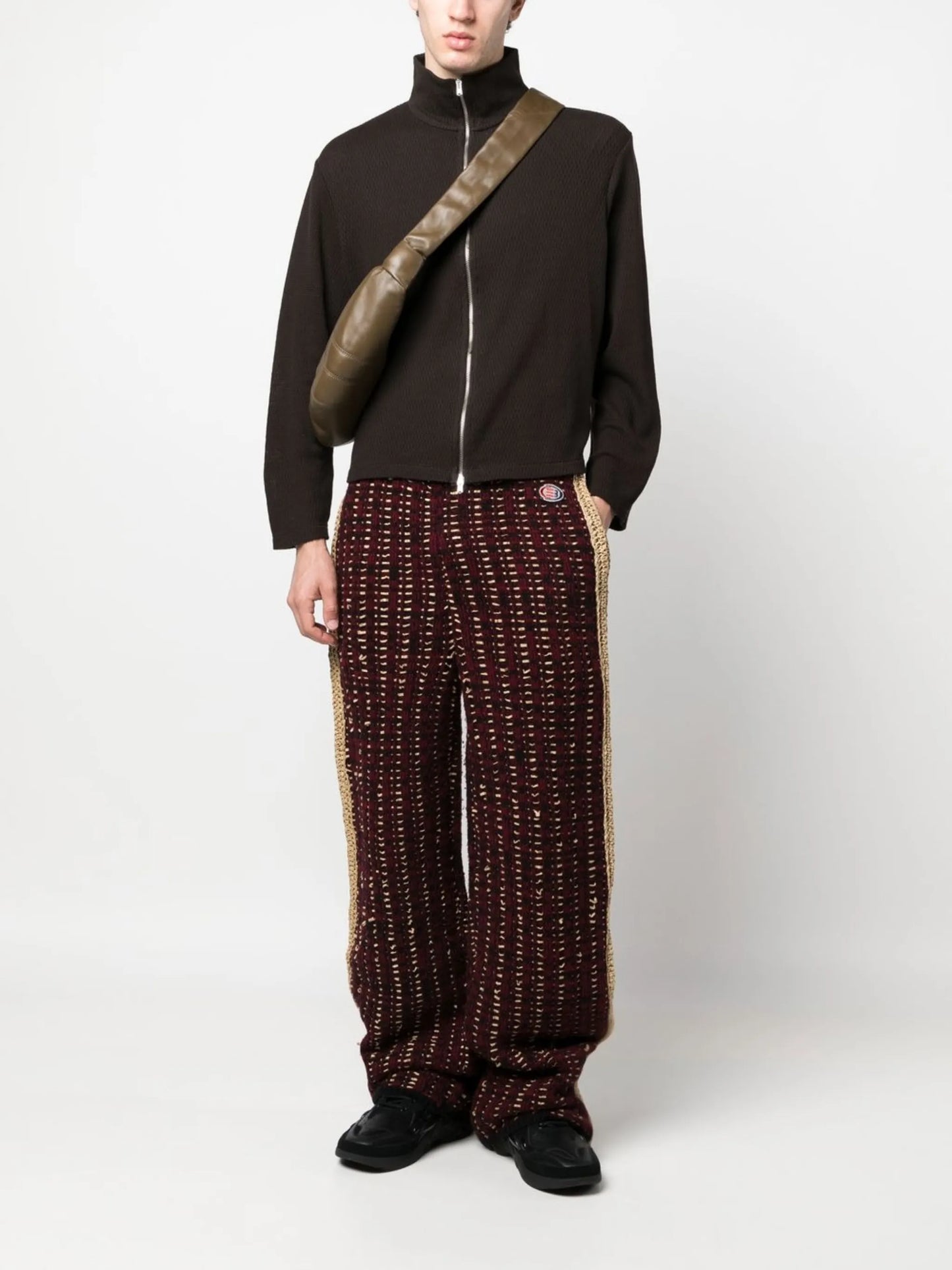 wide-leg track pants