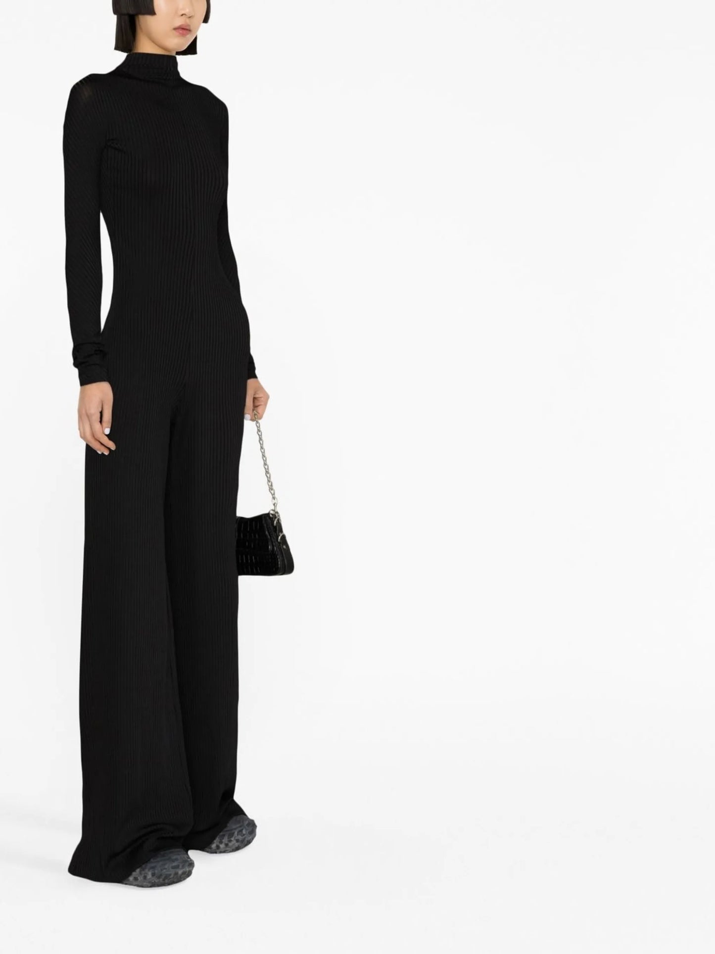 ribbed-knit jumpsuit