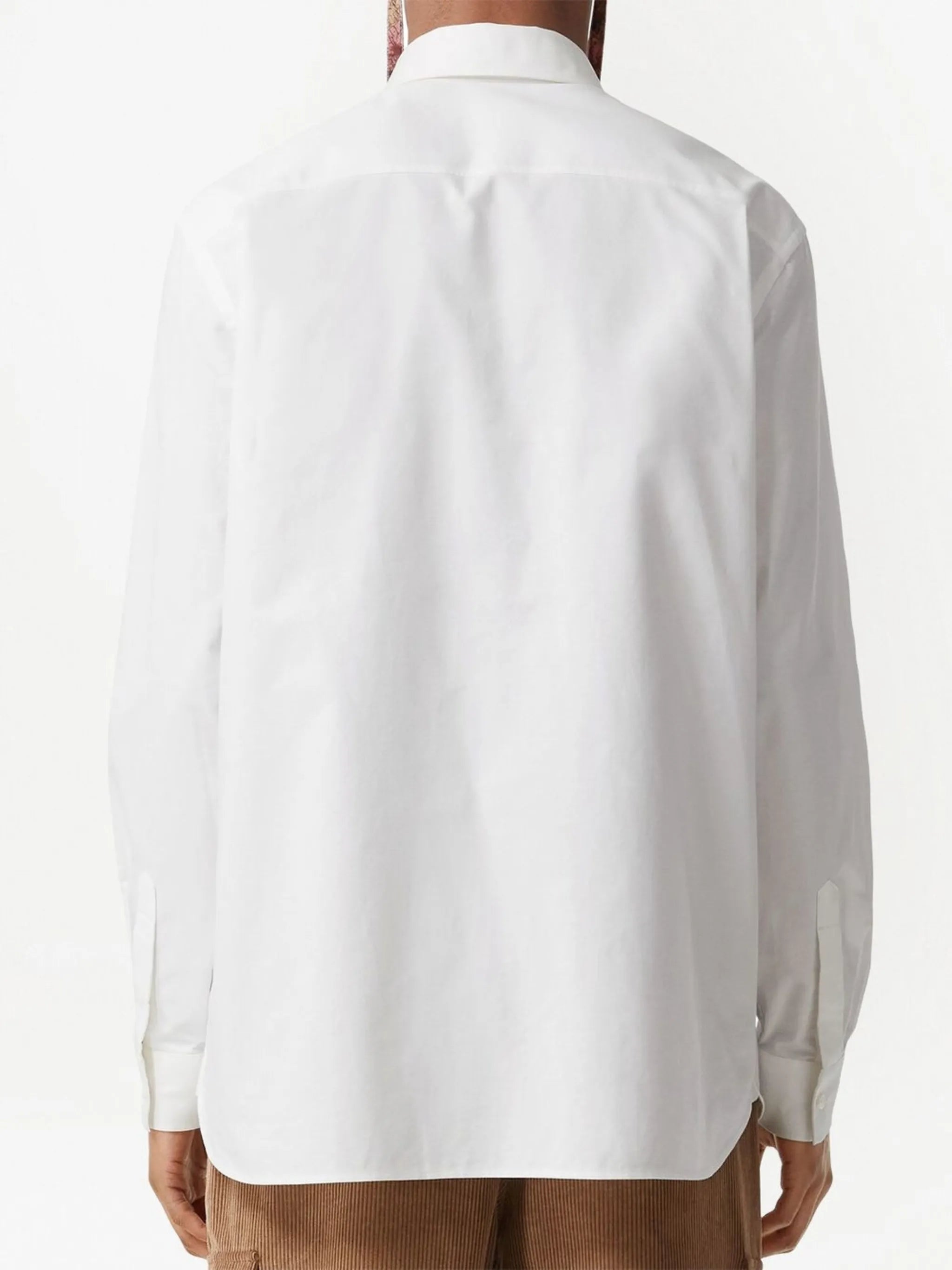 logo-patch cotton shirt