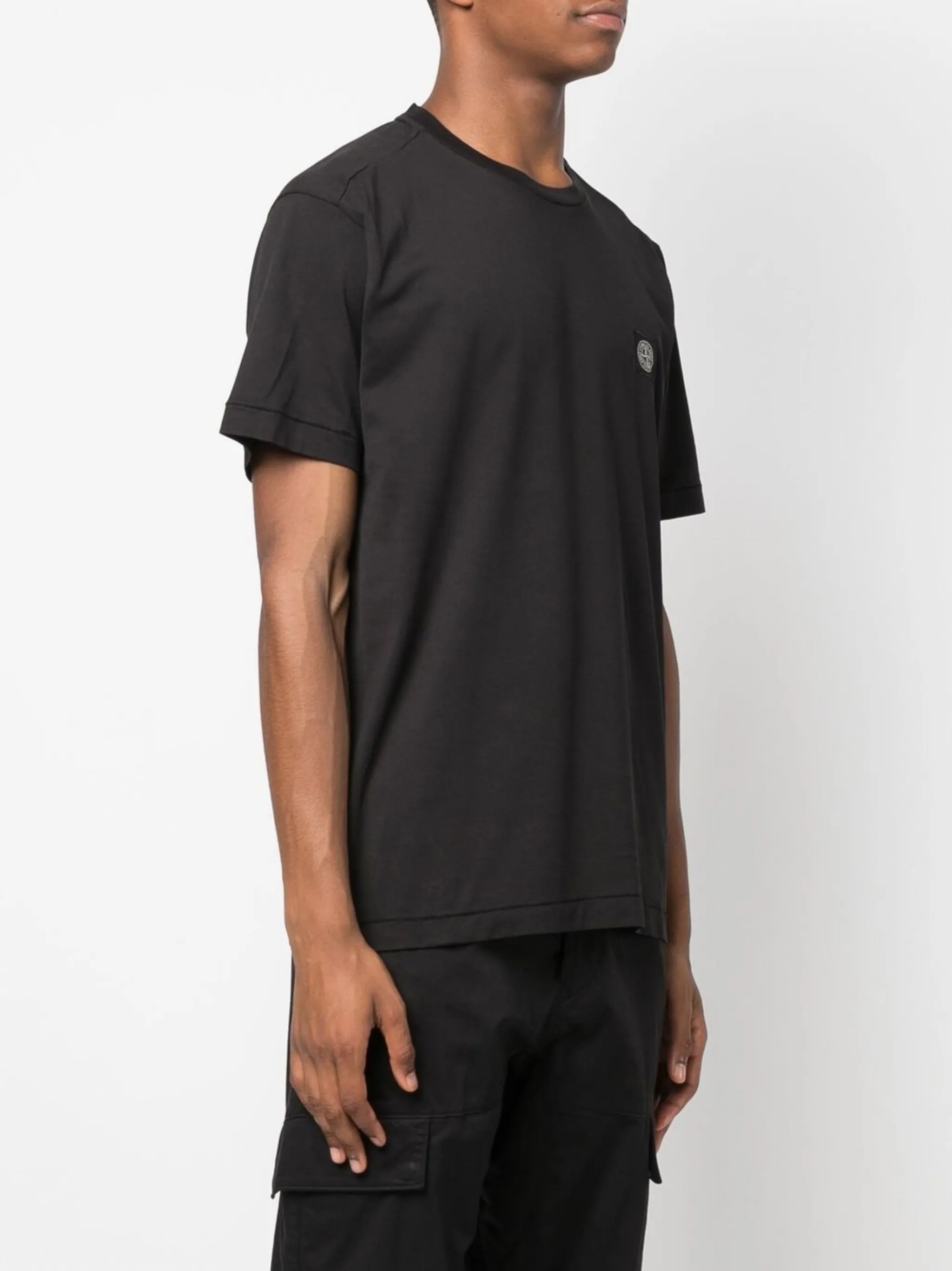 Compass-motif cotton T-shirt