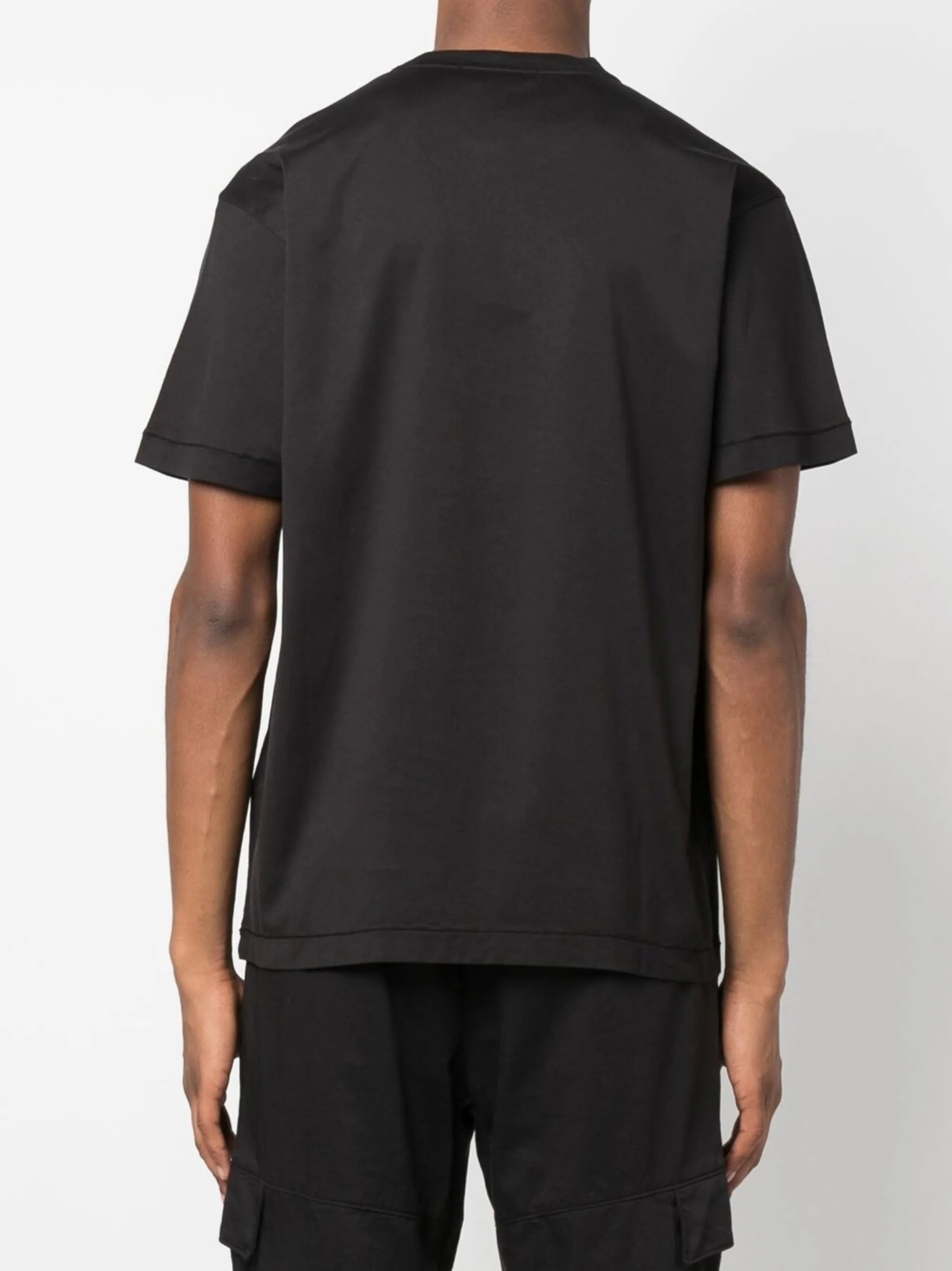 Compass-motif cotton T-shirt