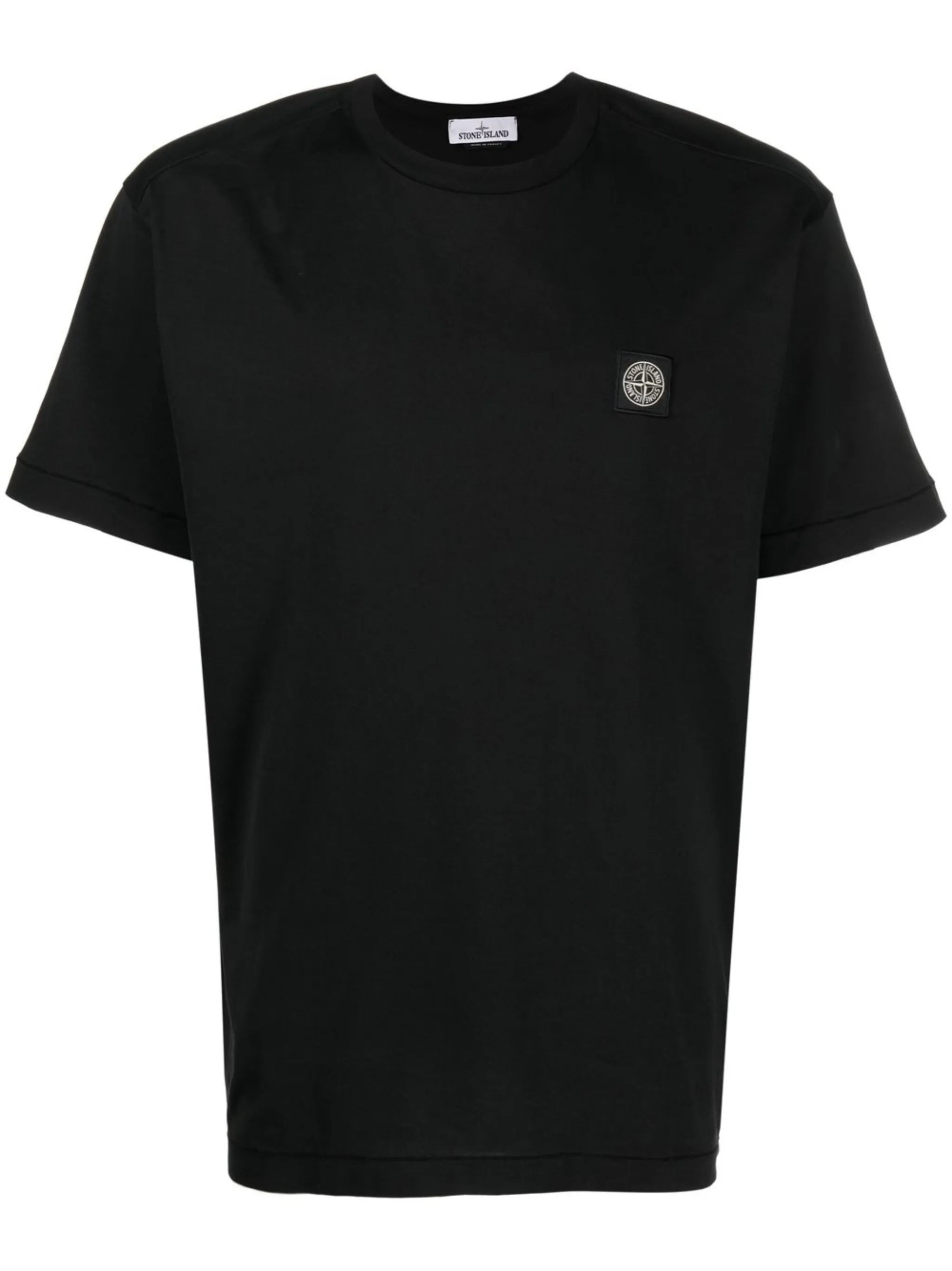 Compass-motif cotton T-shirt
