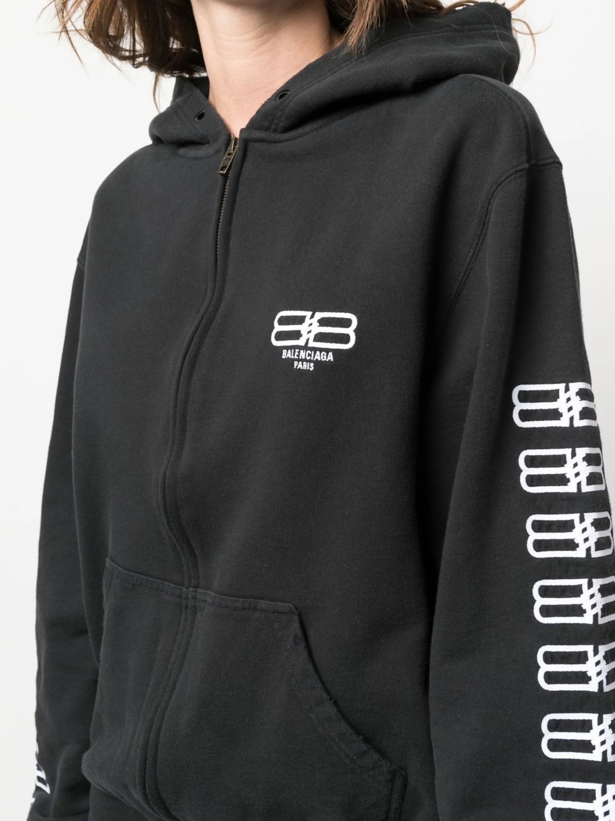 BB Paris Icon zip-up hoodie