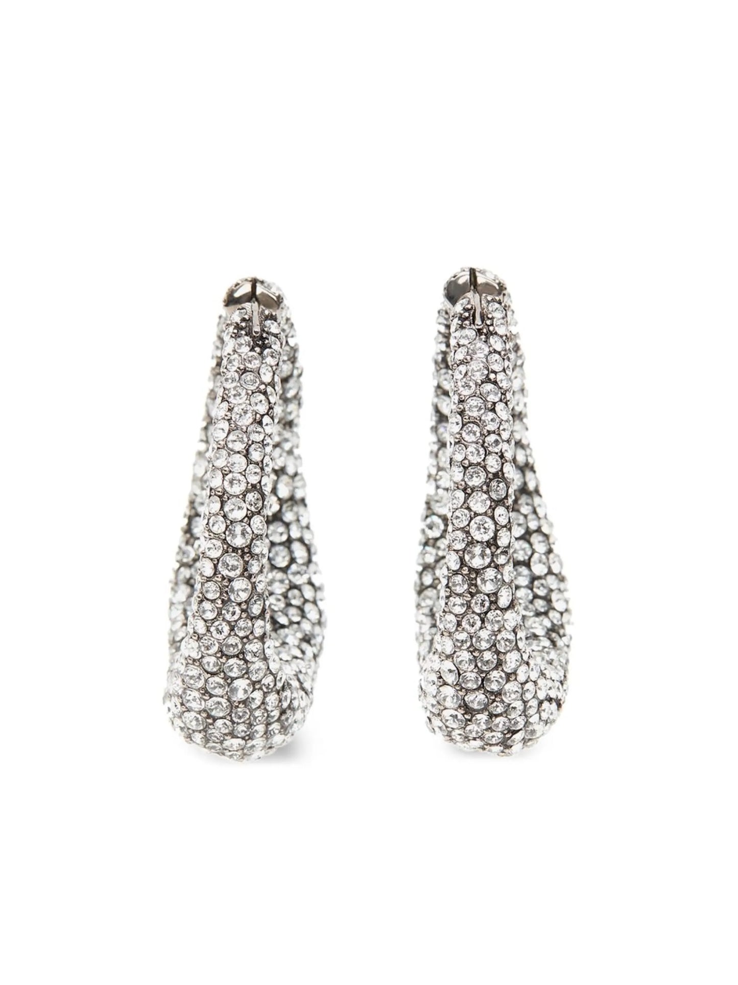 crystal-embellished hoop-earrings