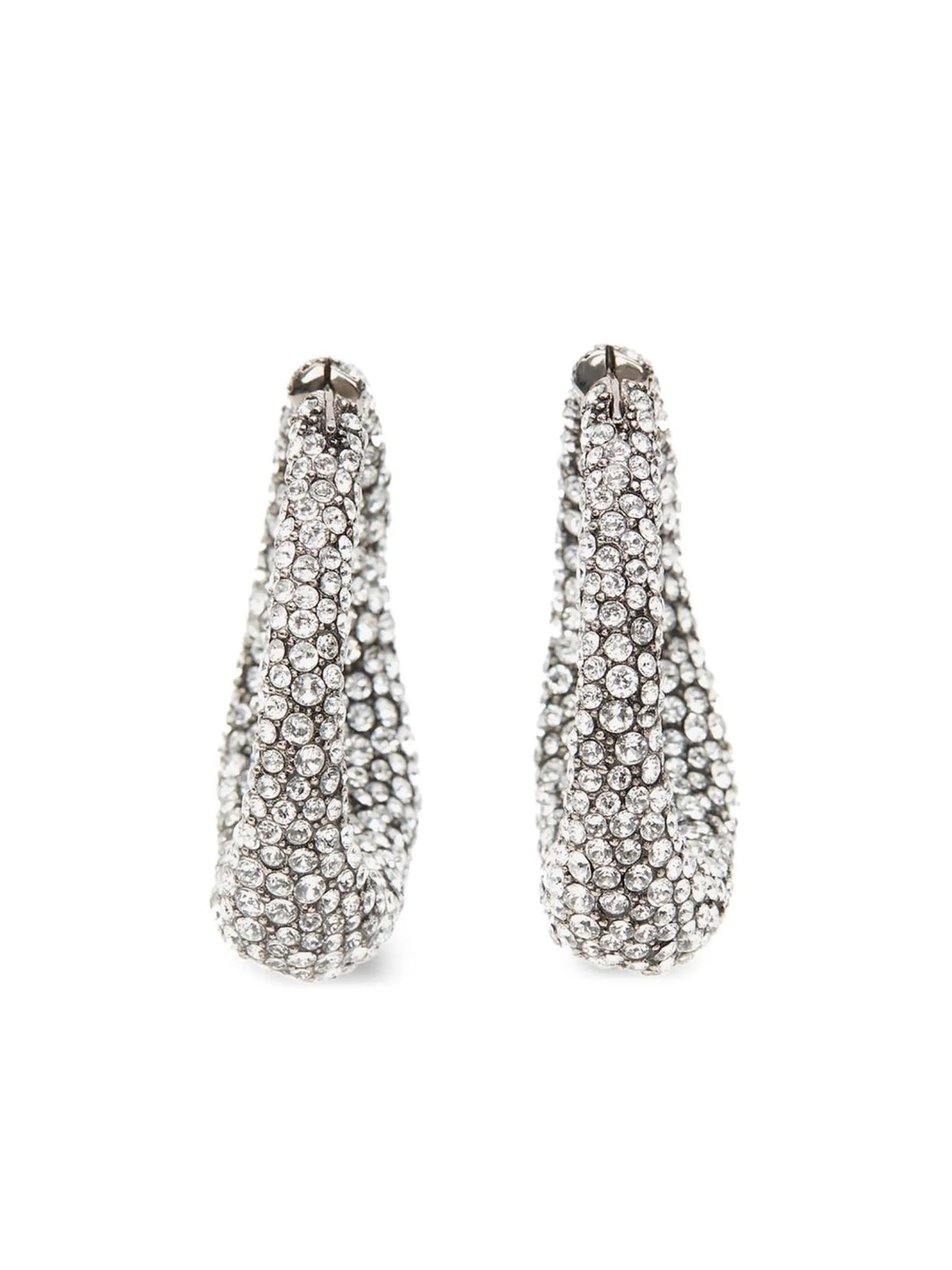 crystal-embellished hoop-earrings
