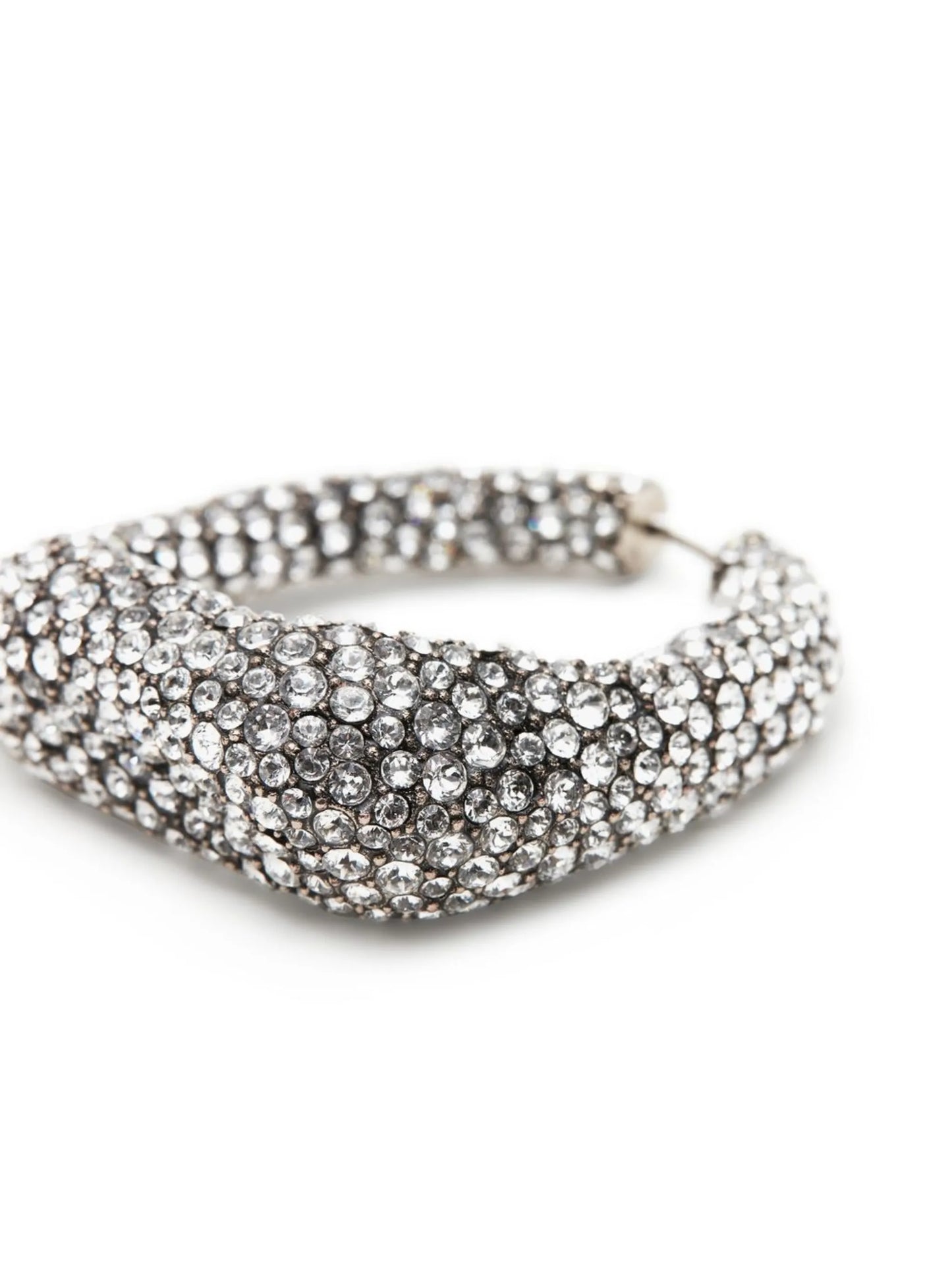 crystal-embellished hoop-earrings
