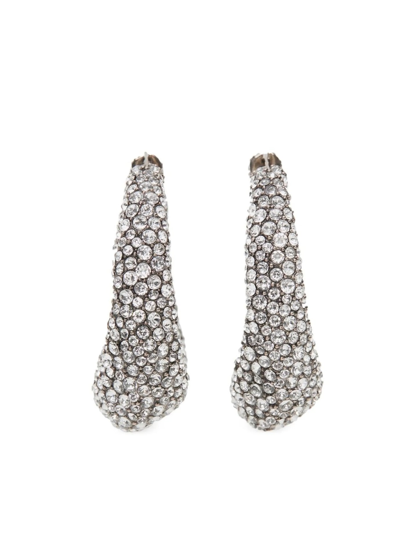 crystal-embellished hoop-earrings