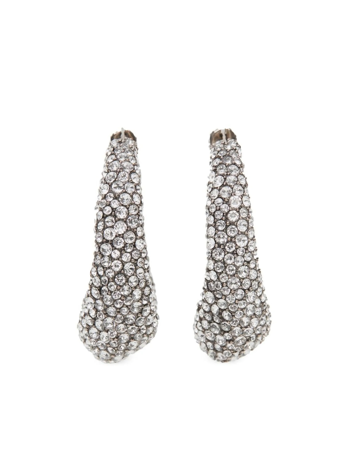 crystal-embellished hoop-earrings