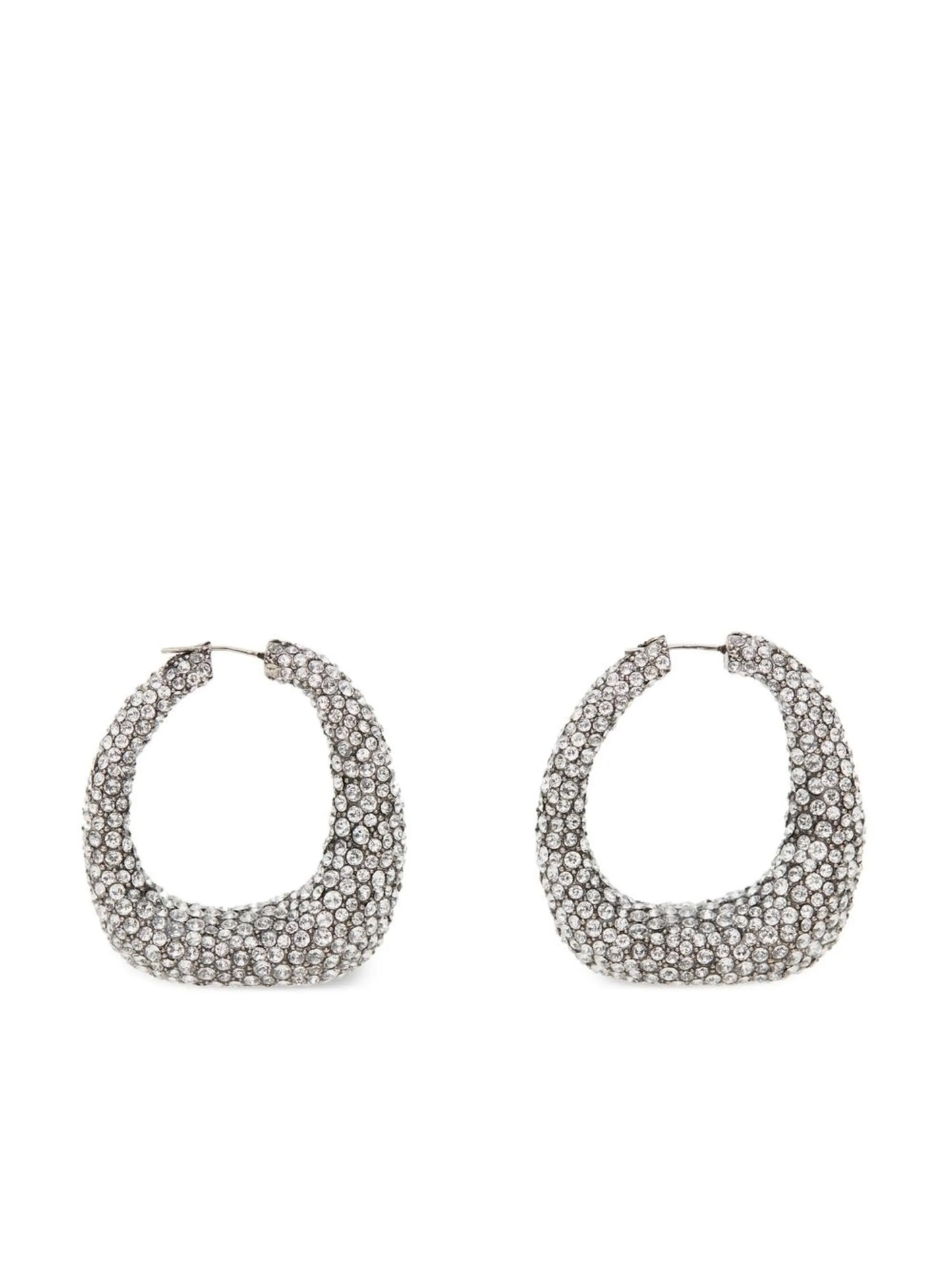 crystal-embellished hoop-earrings
