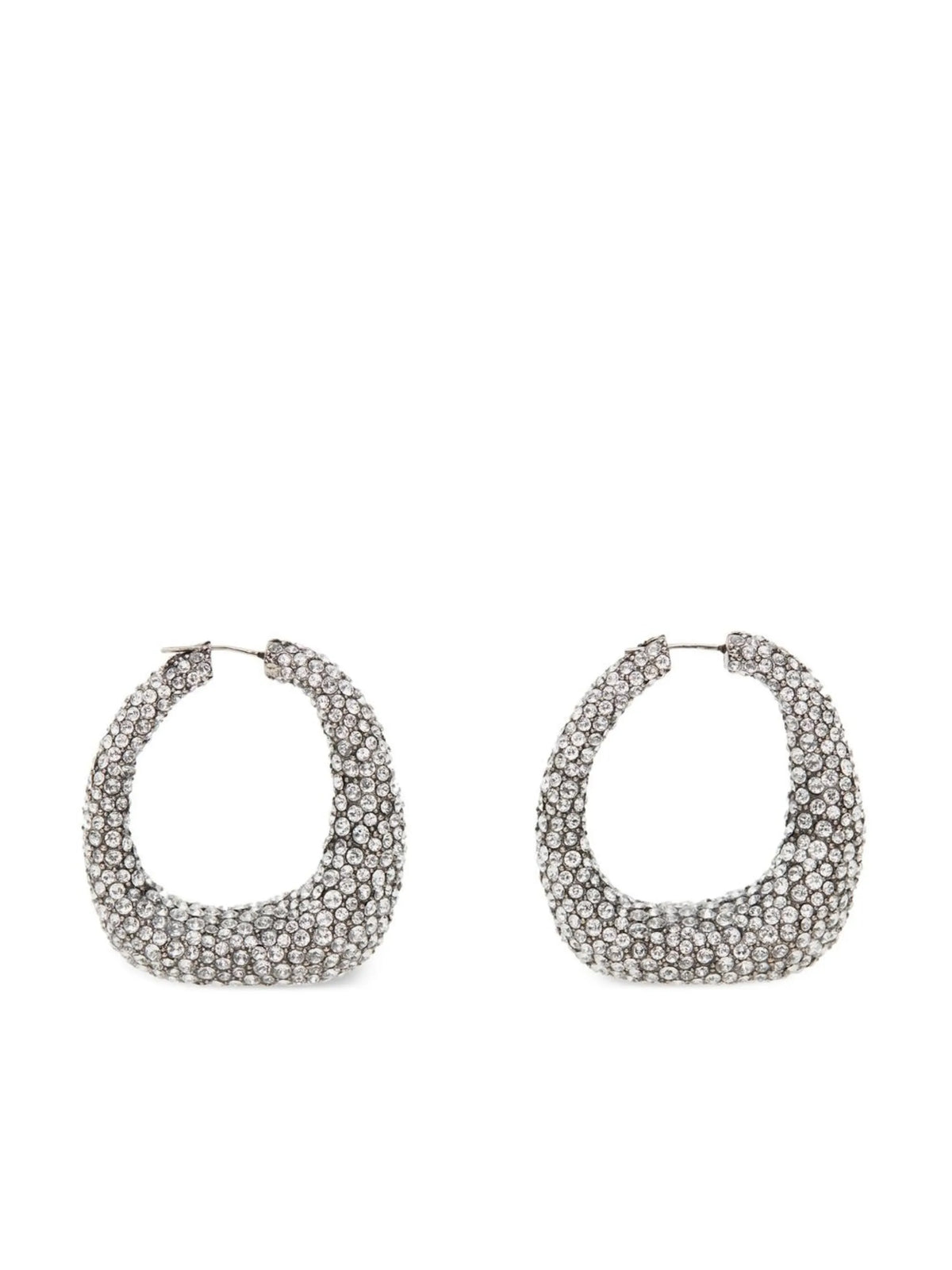 crystal-embellished hoop-earrings
