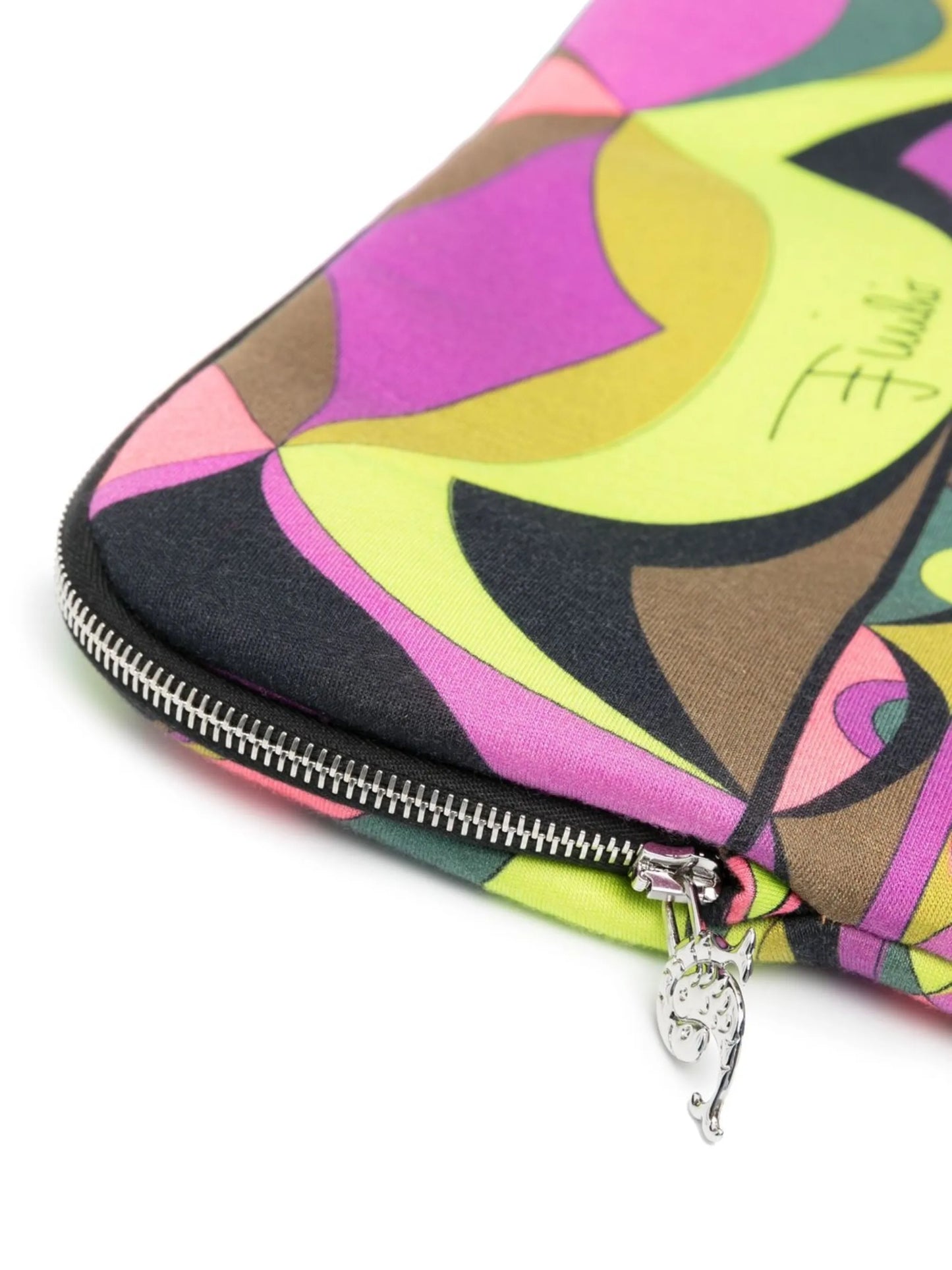 Rombi-print laptop case