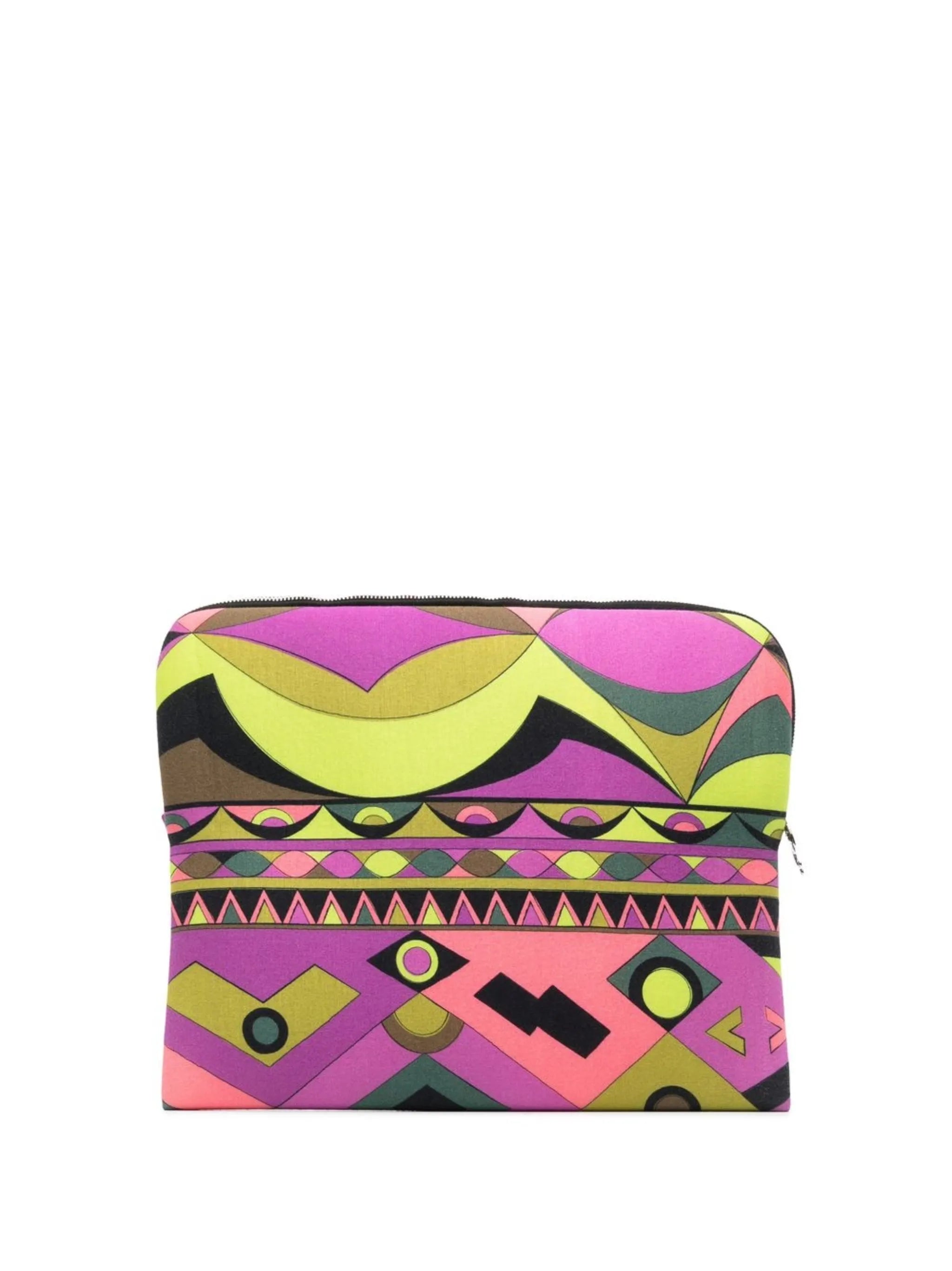 Rombi-print laptop case