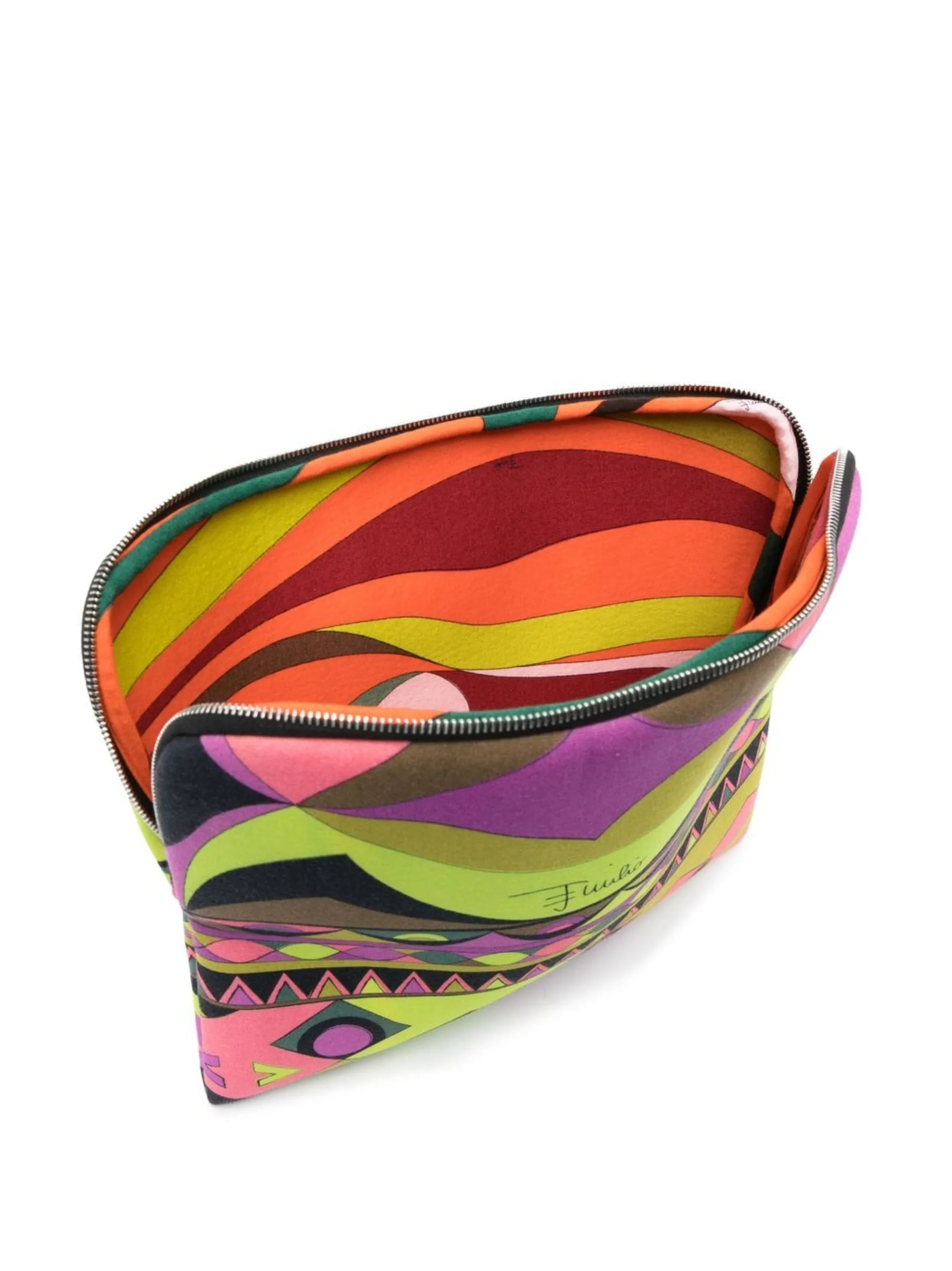 Rombi-print laptop case