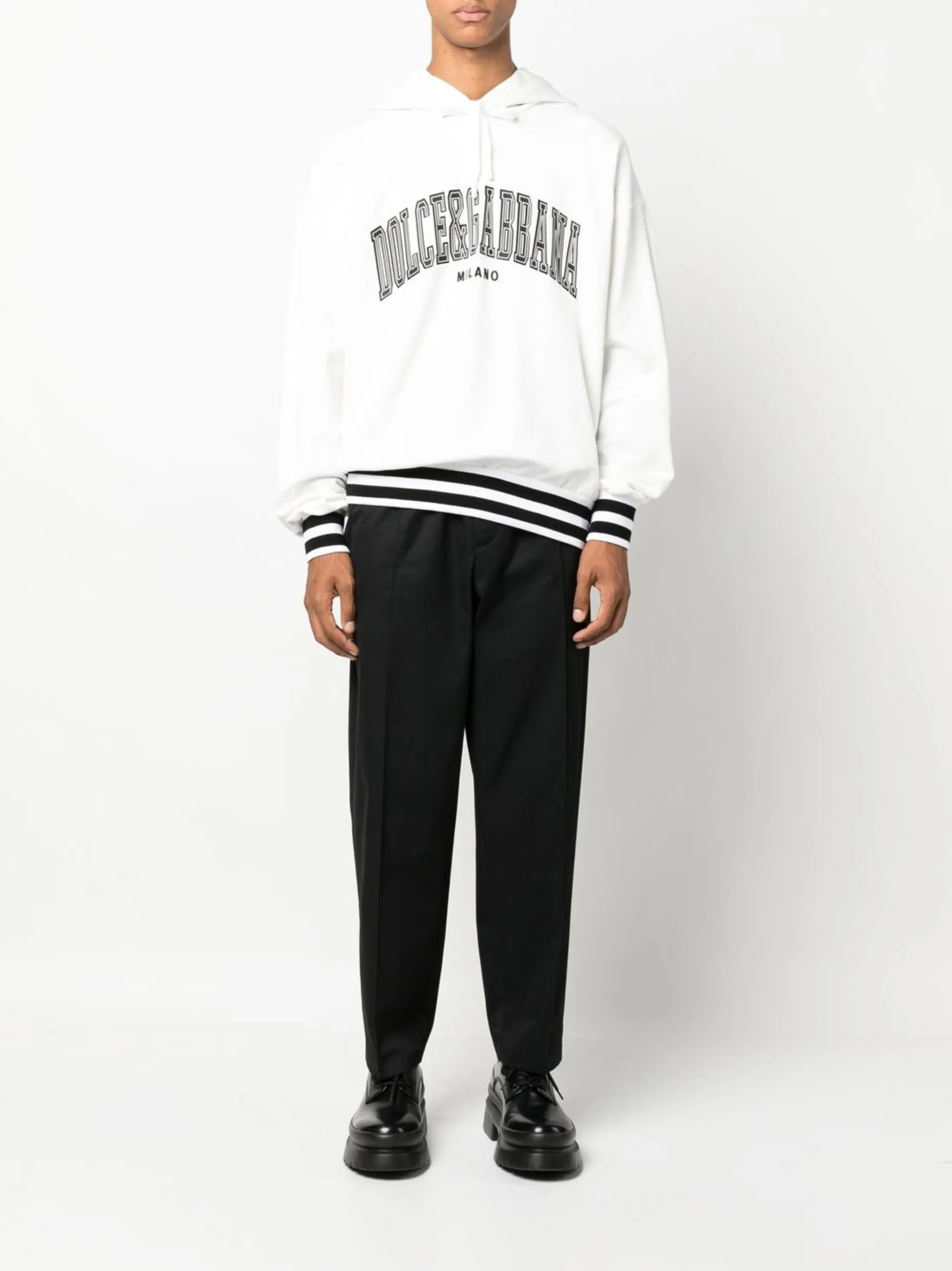logo-appliqué varsity hoodie