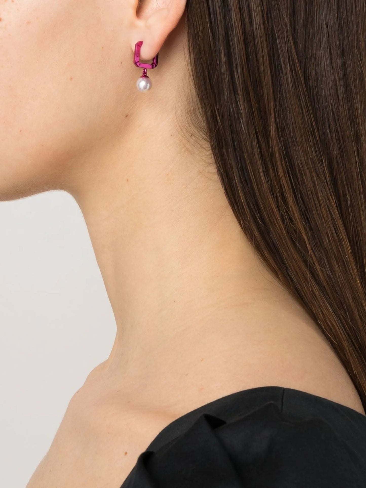 geometric drop earrings