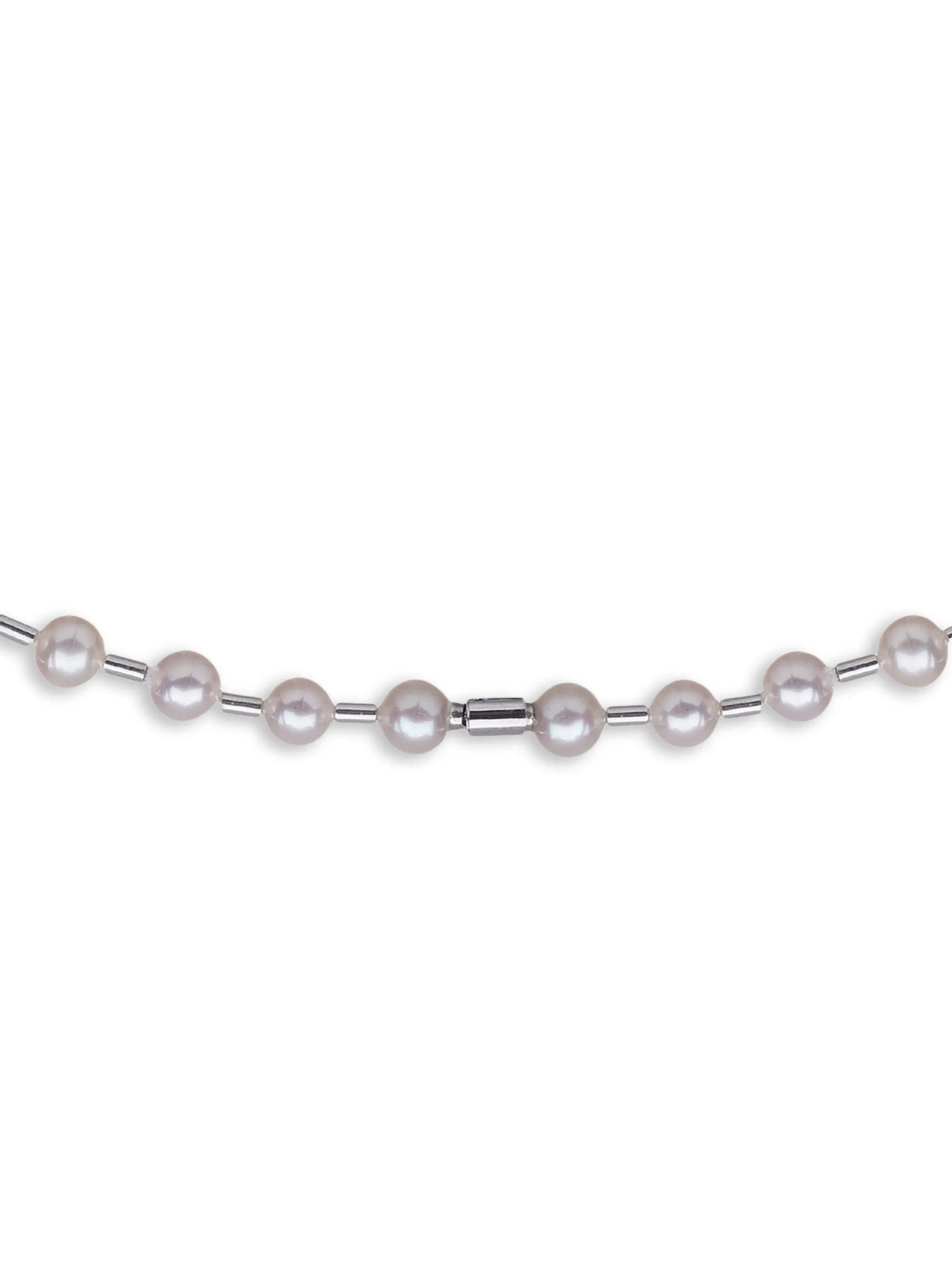 Vita diamond and pearl necklace