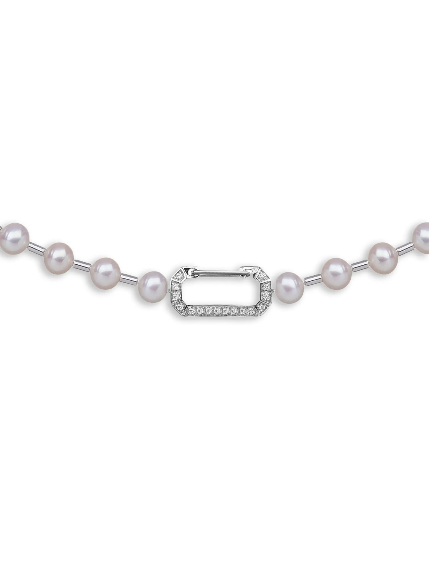 Vita diamond and pearl necklace