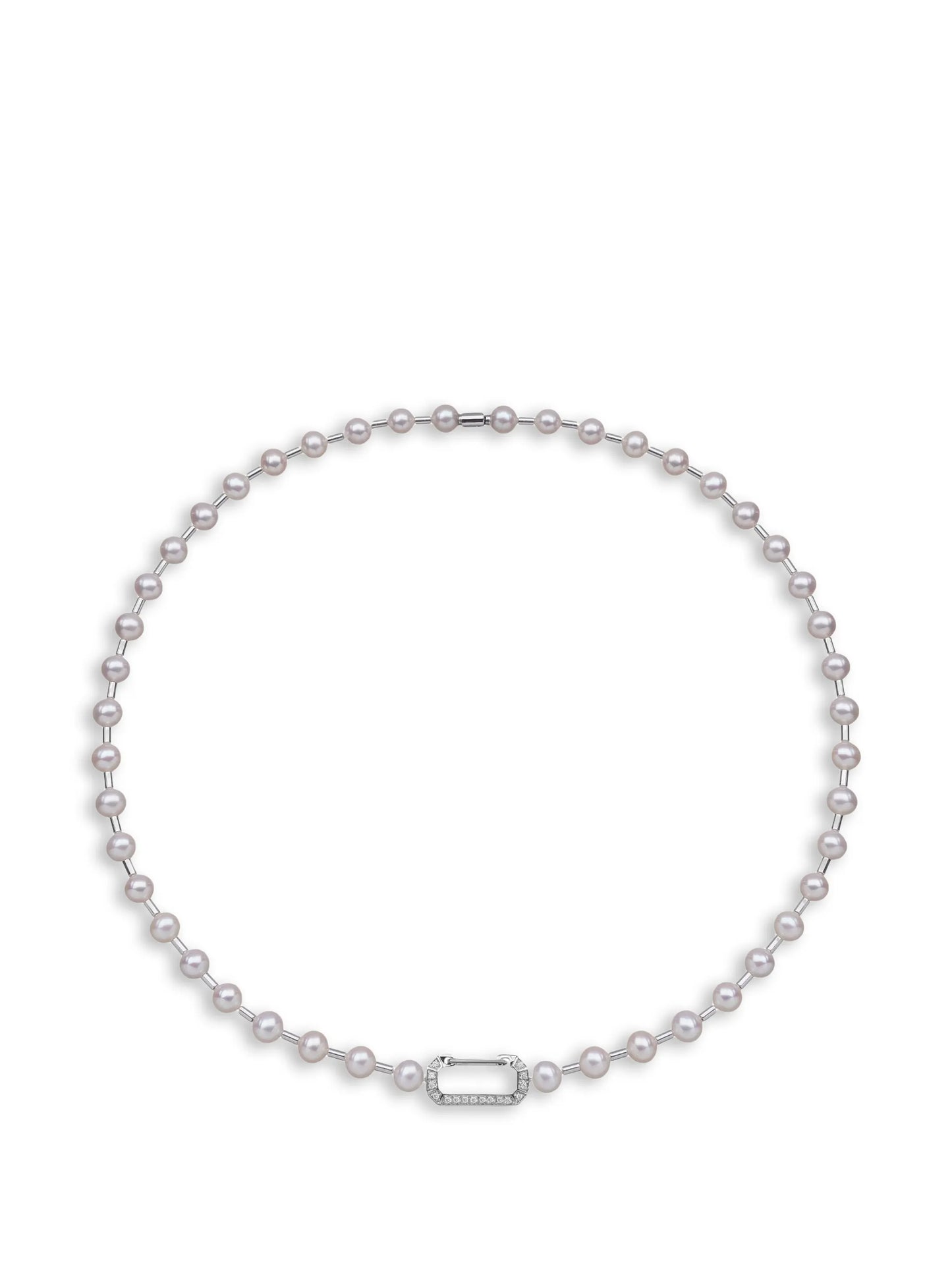 Vita diamond and pearl necklace