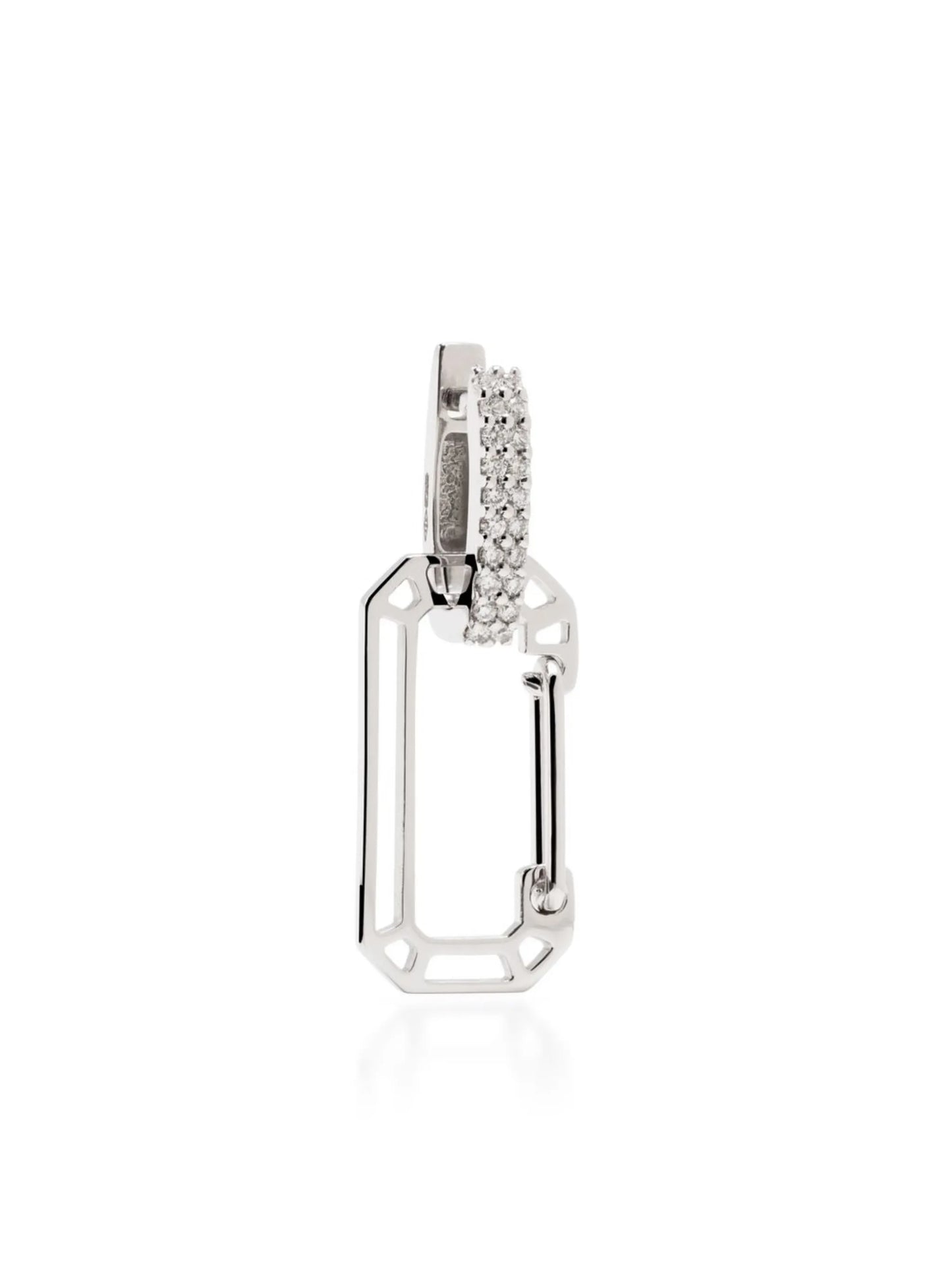 crystal-embellished hoop earrings