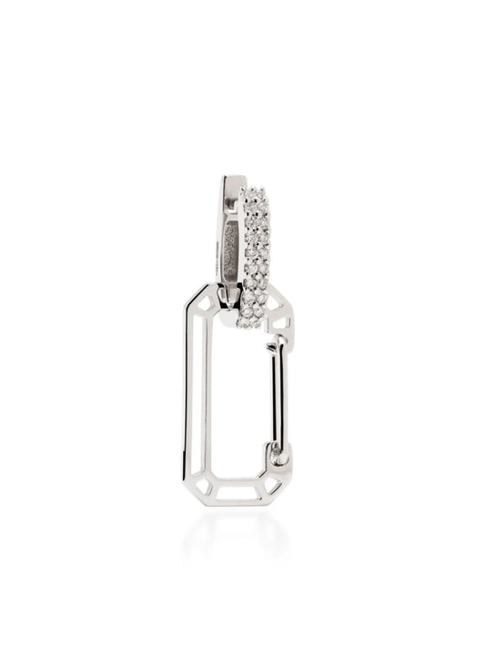 crystal-embellished hoop earrings
