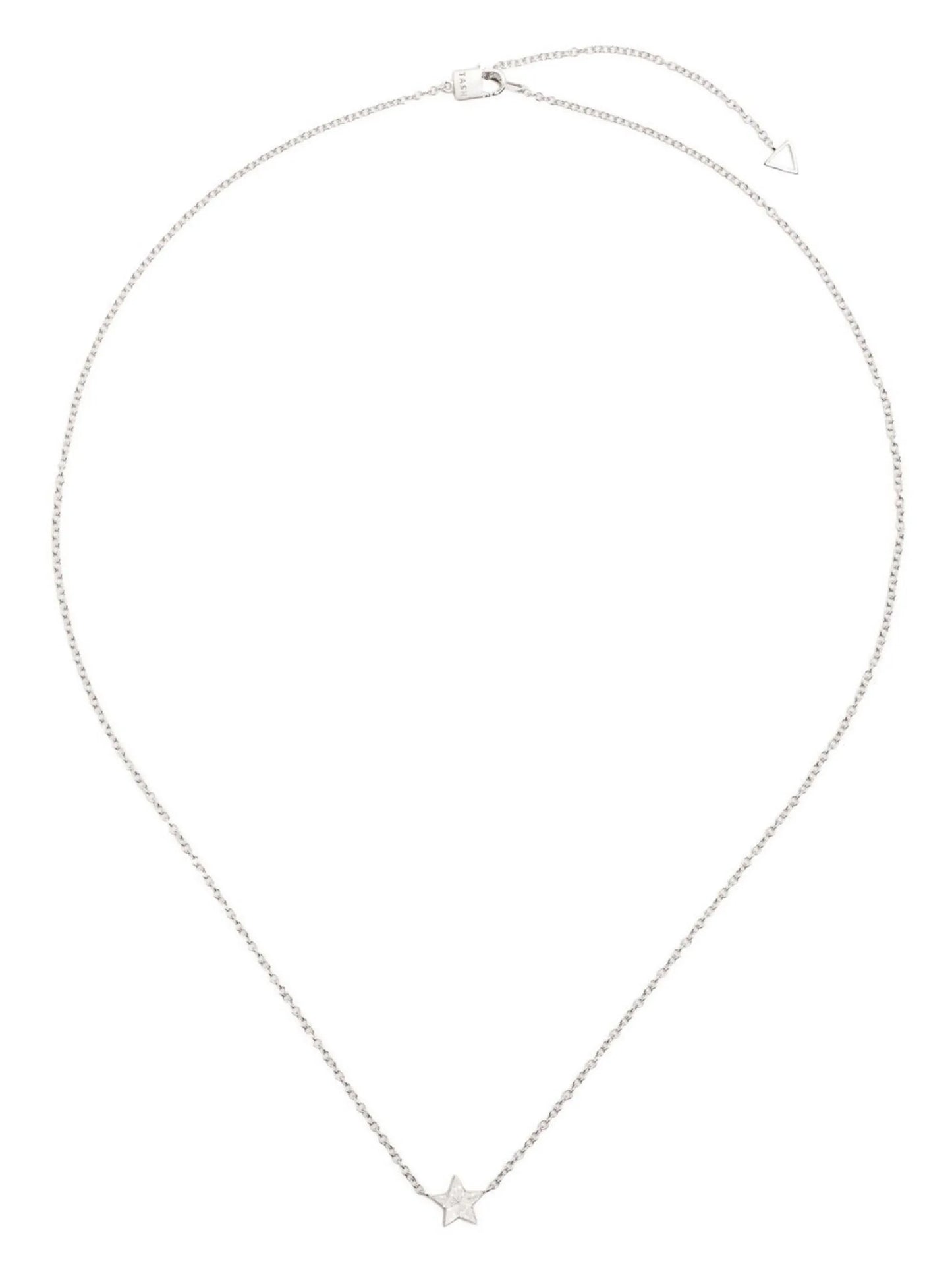 18kt white gold Star diamond necklace