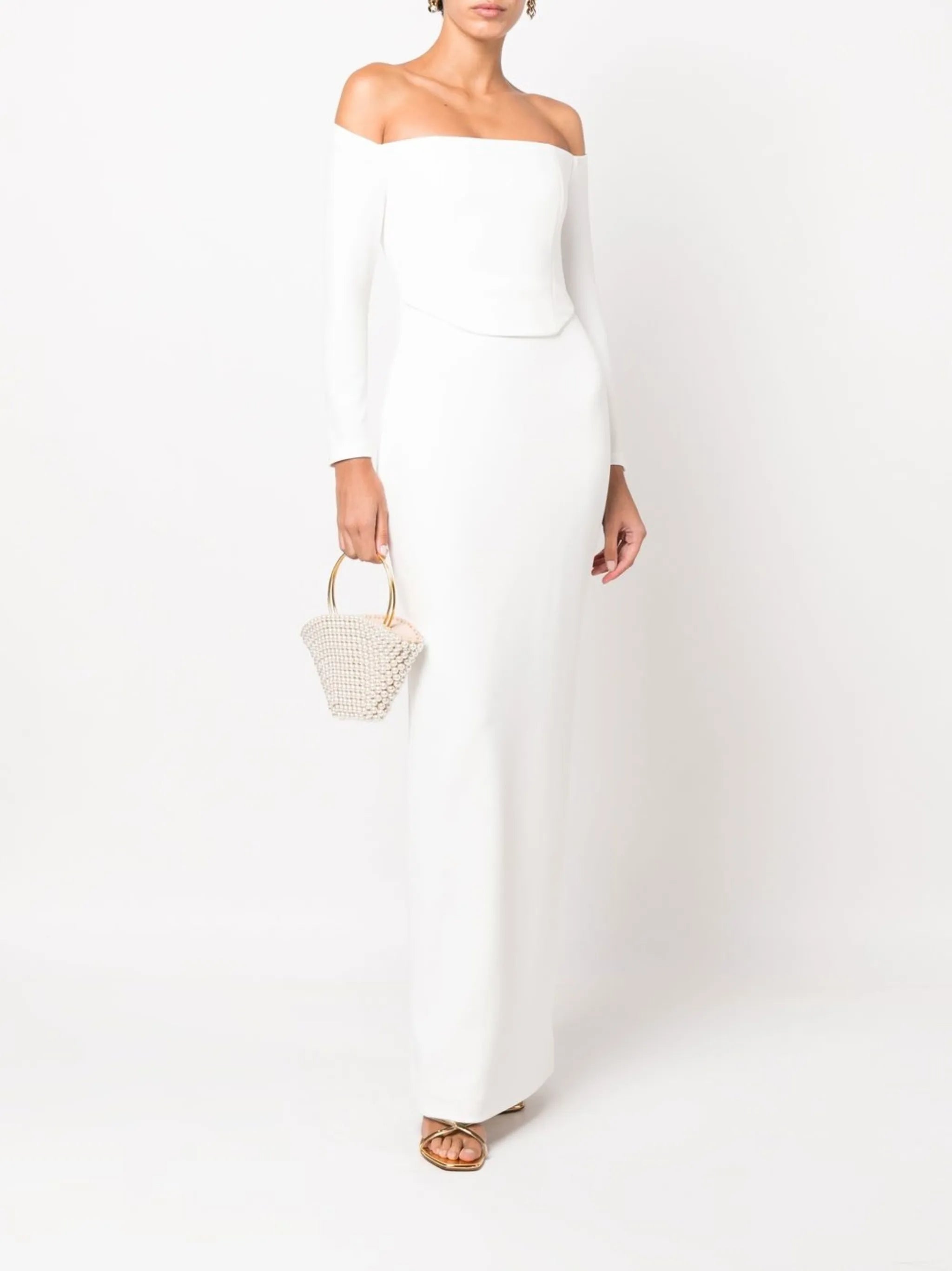 Kae off-shoulder gown