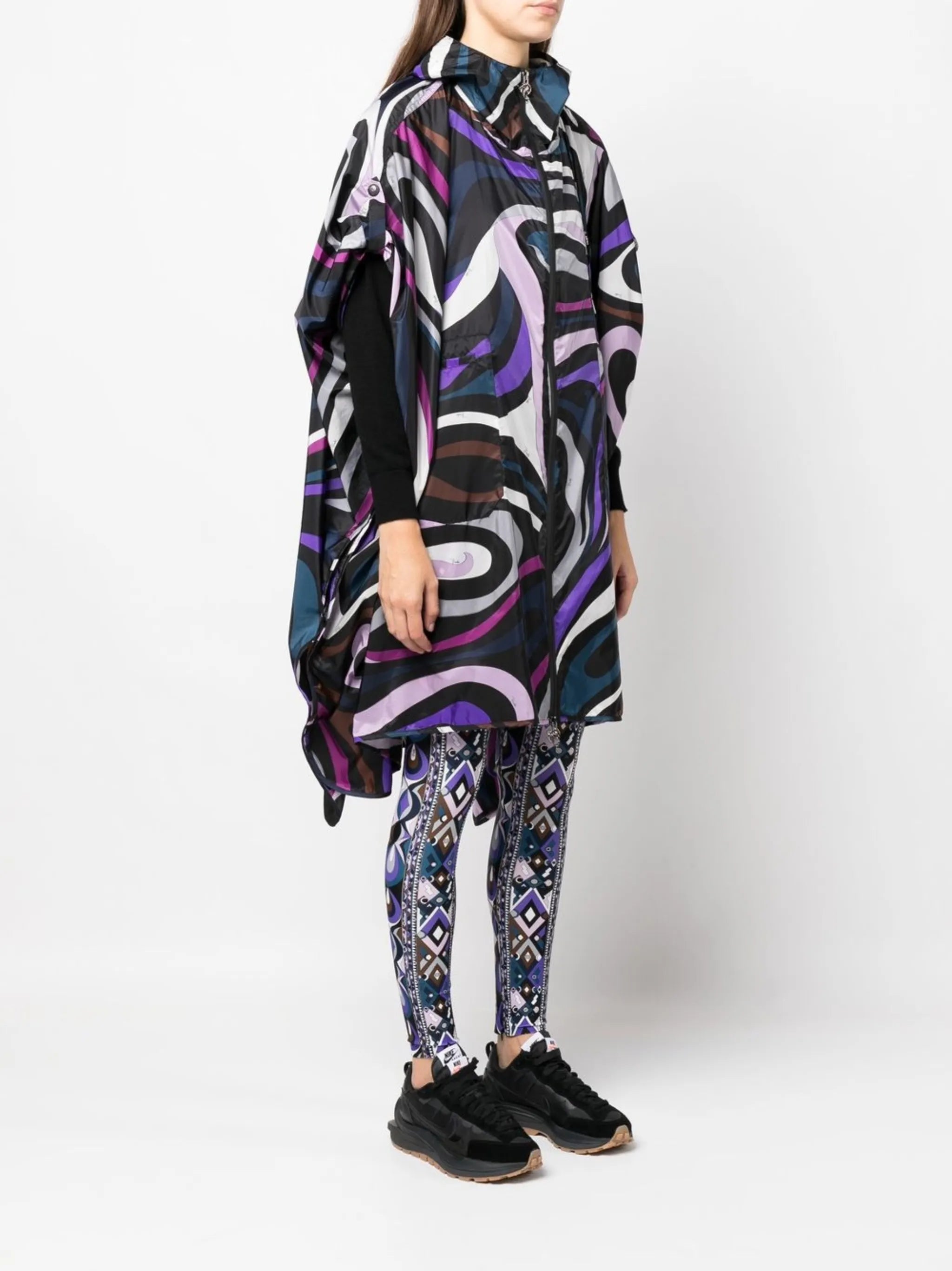 Marmo-print cape