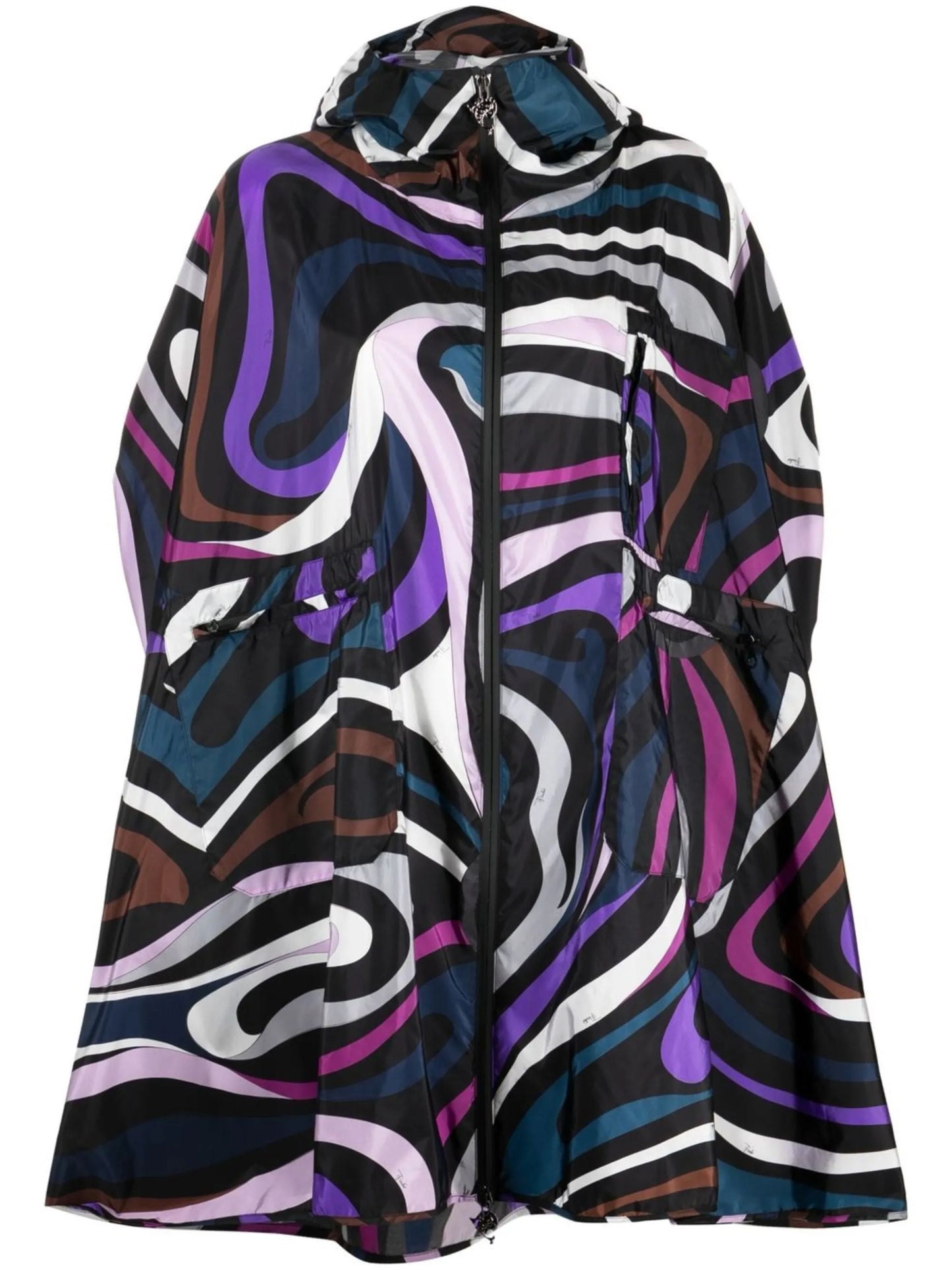 Marmo-print cape