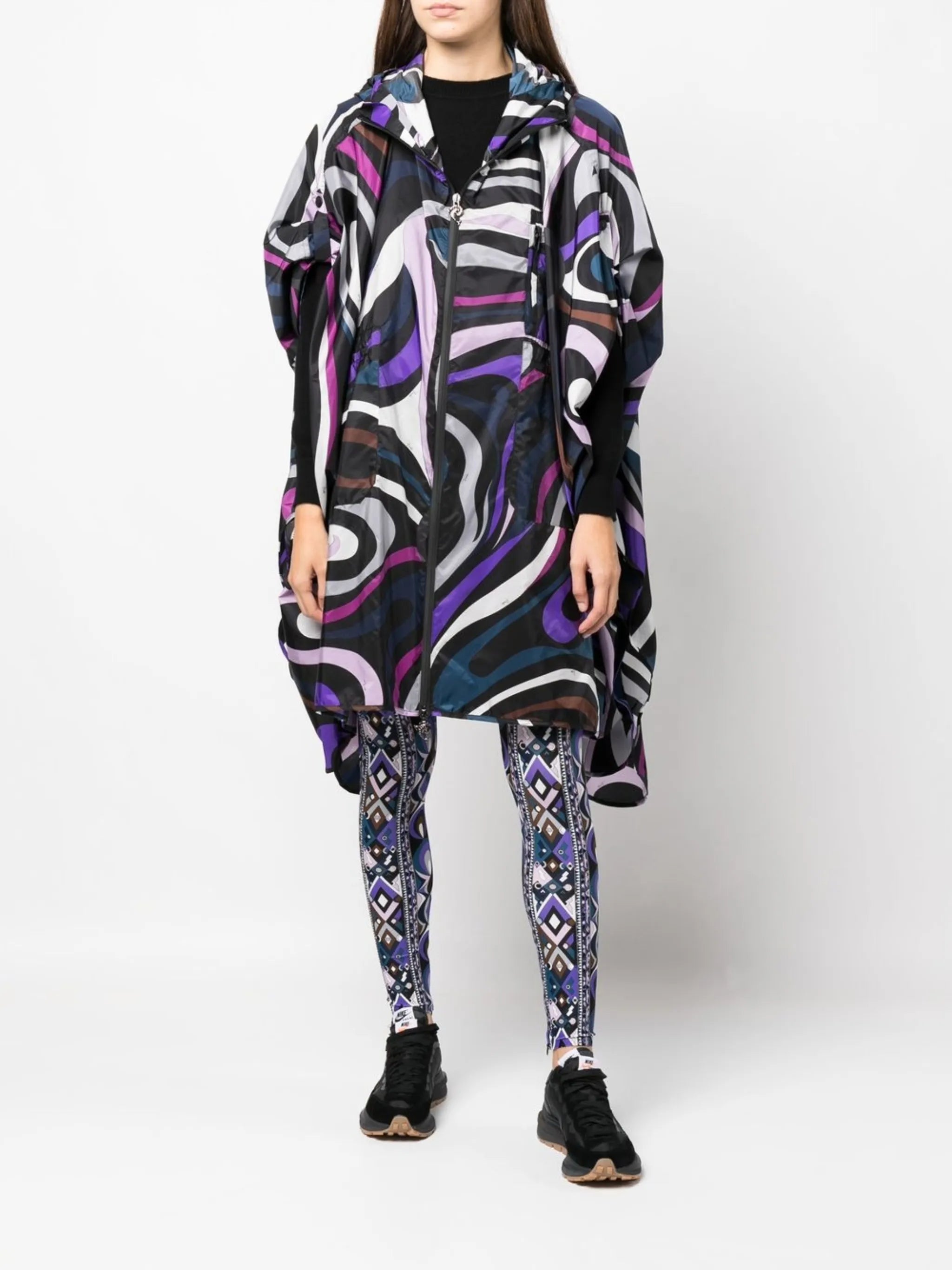 Marmo-print cape