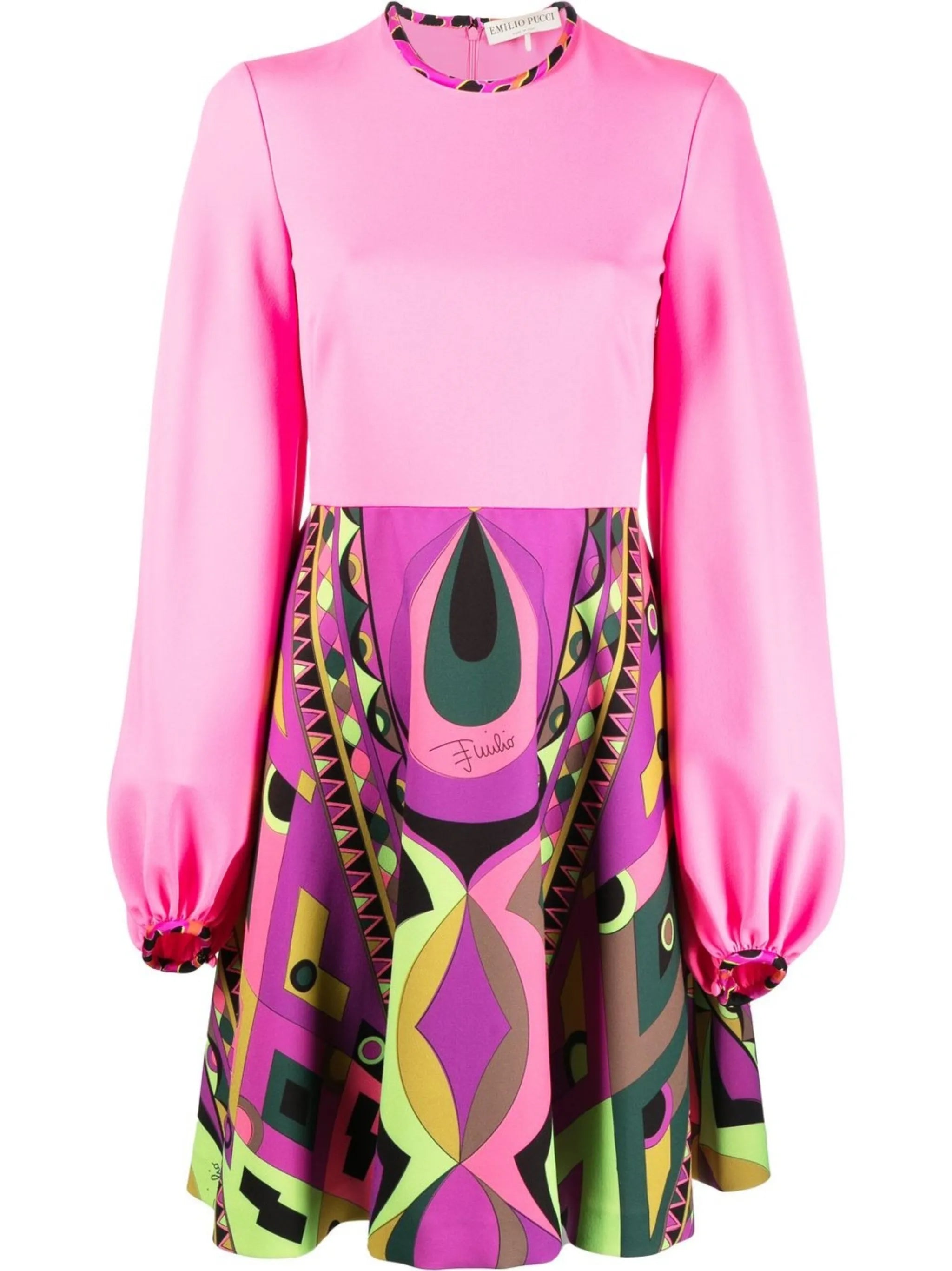 Rombi-print minidress