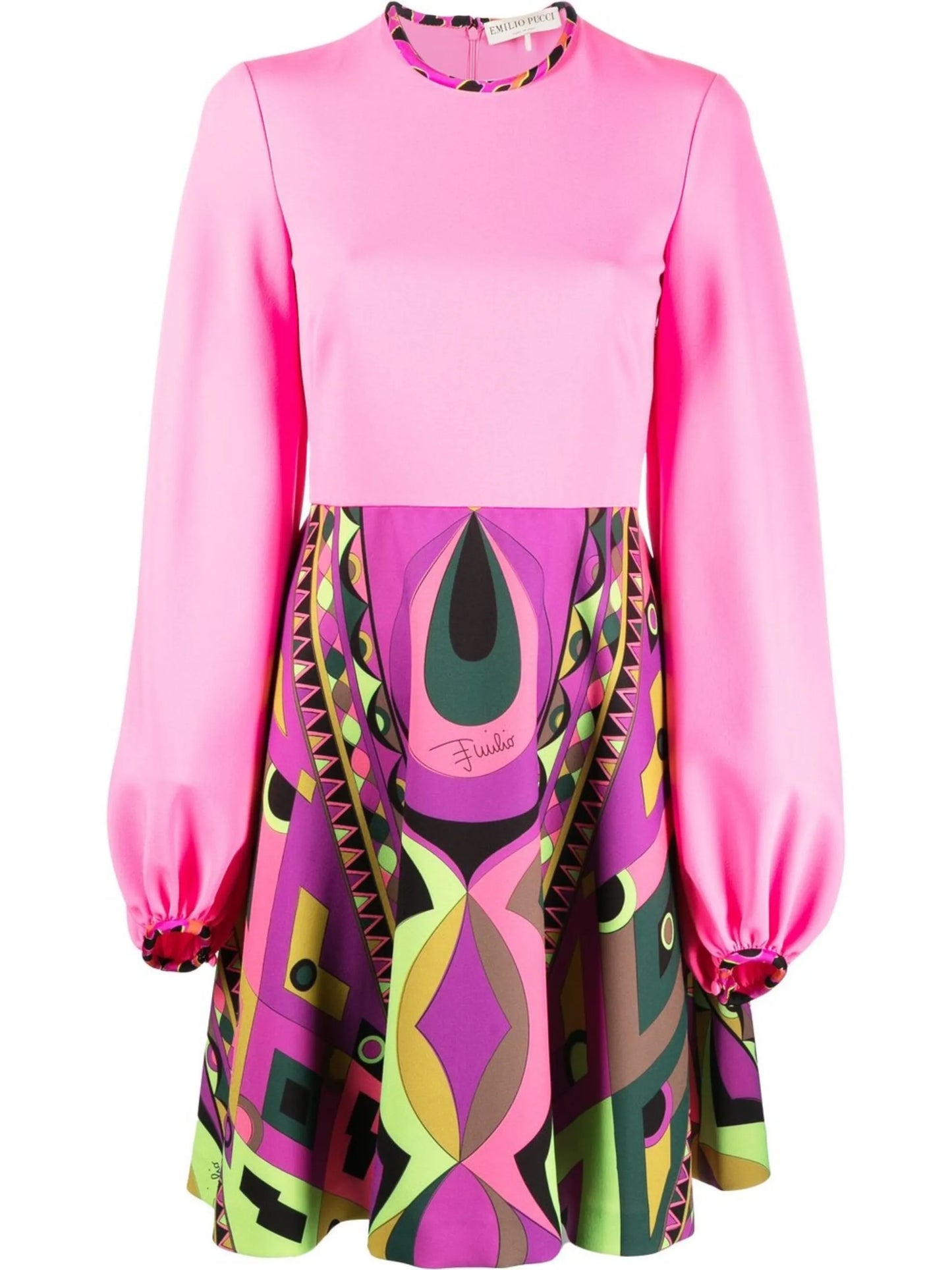 Rombi-print minidress