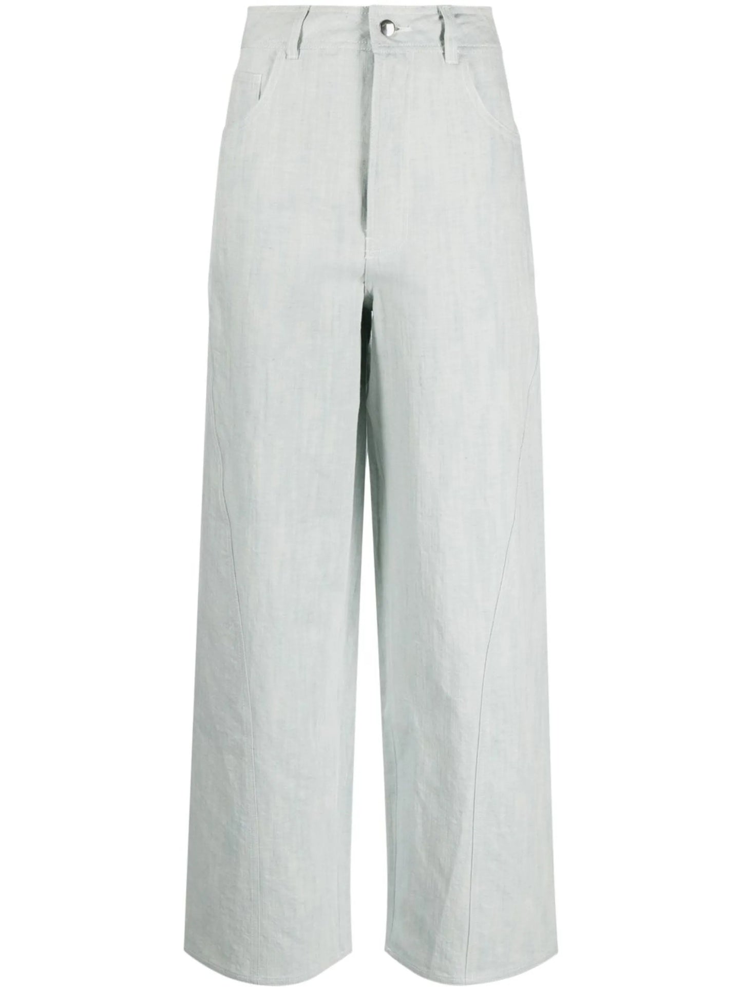high-rise wide-leg jeans