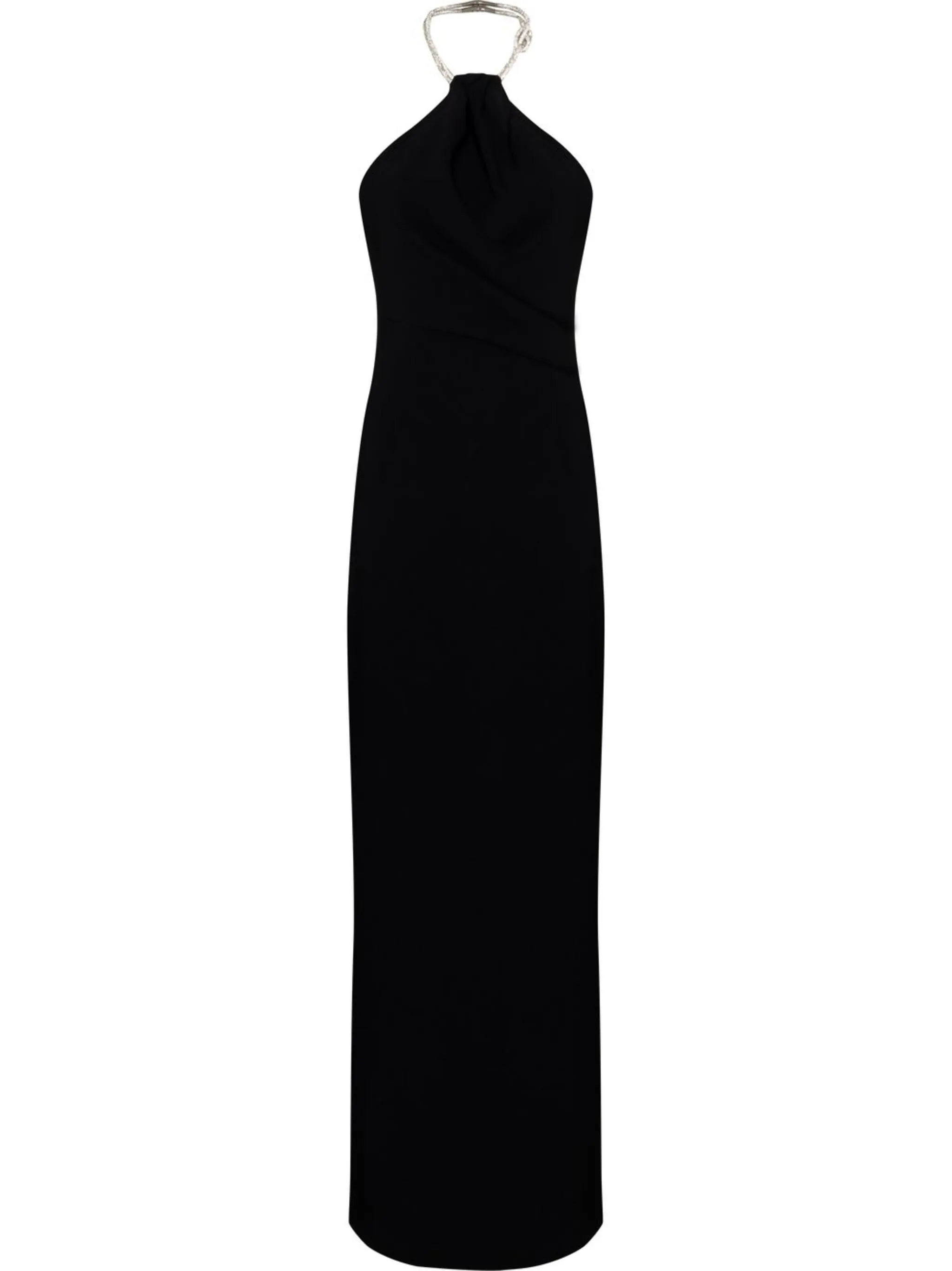 Riva crystal-embellished gown