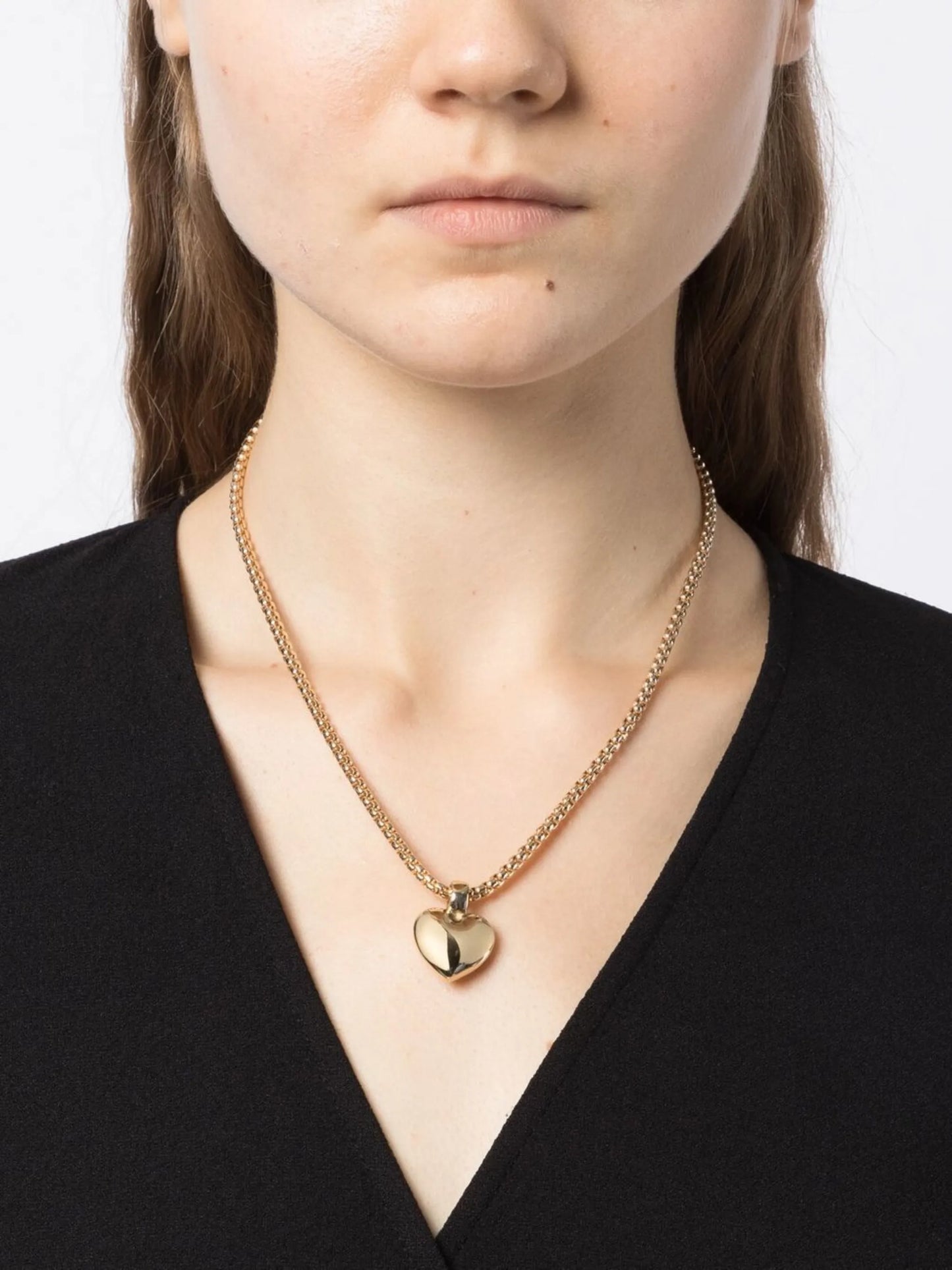 Chiara heart-pendant 18inch necklace